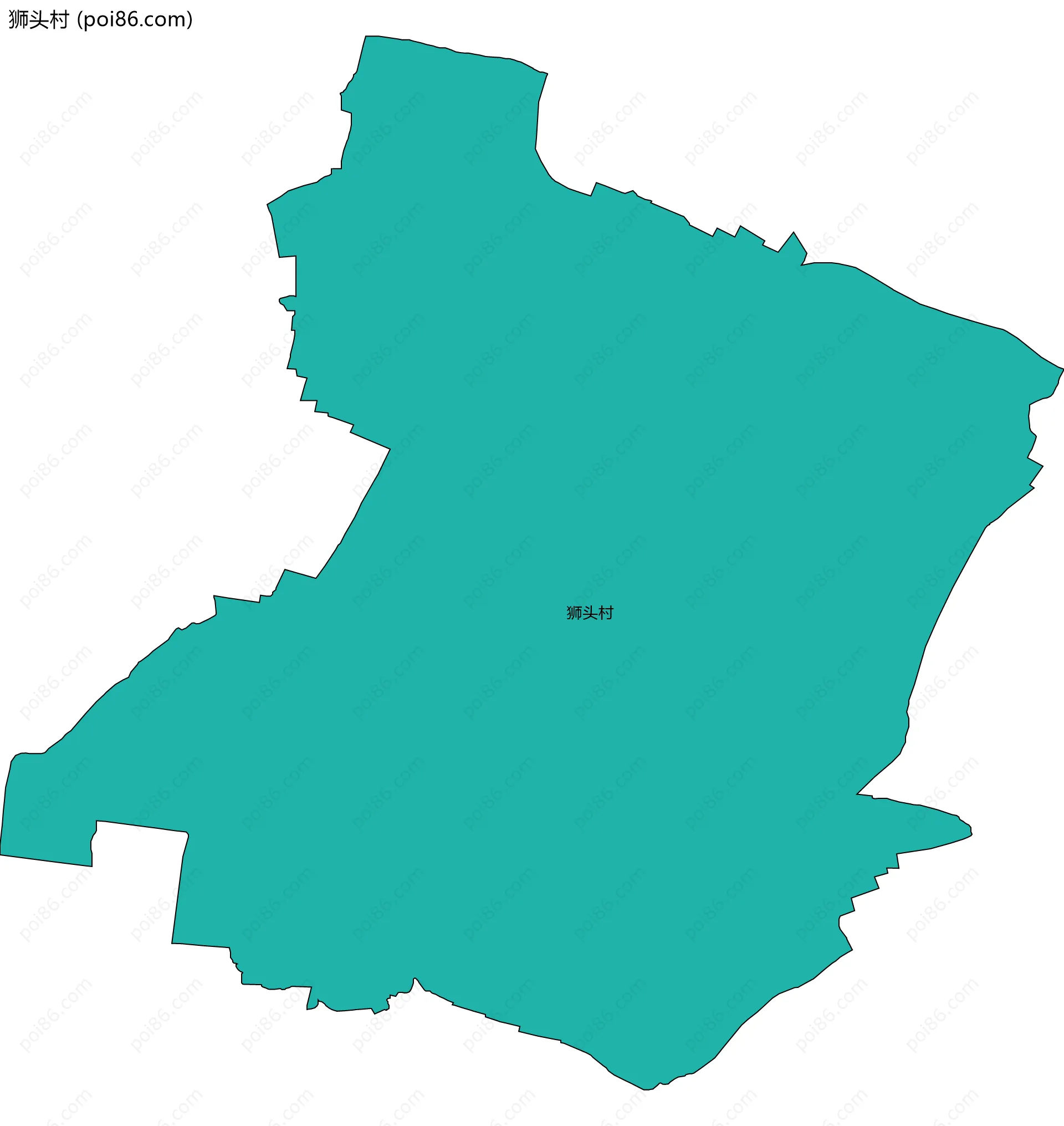 狮头村边界地图