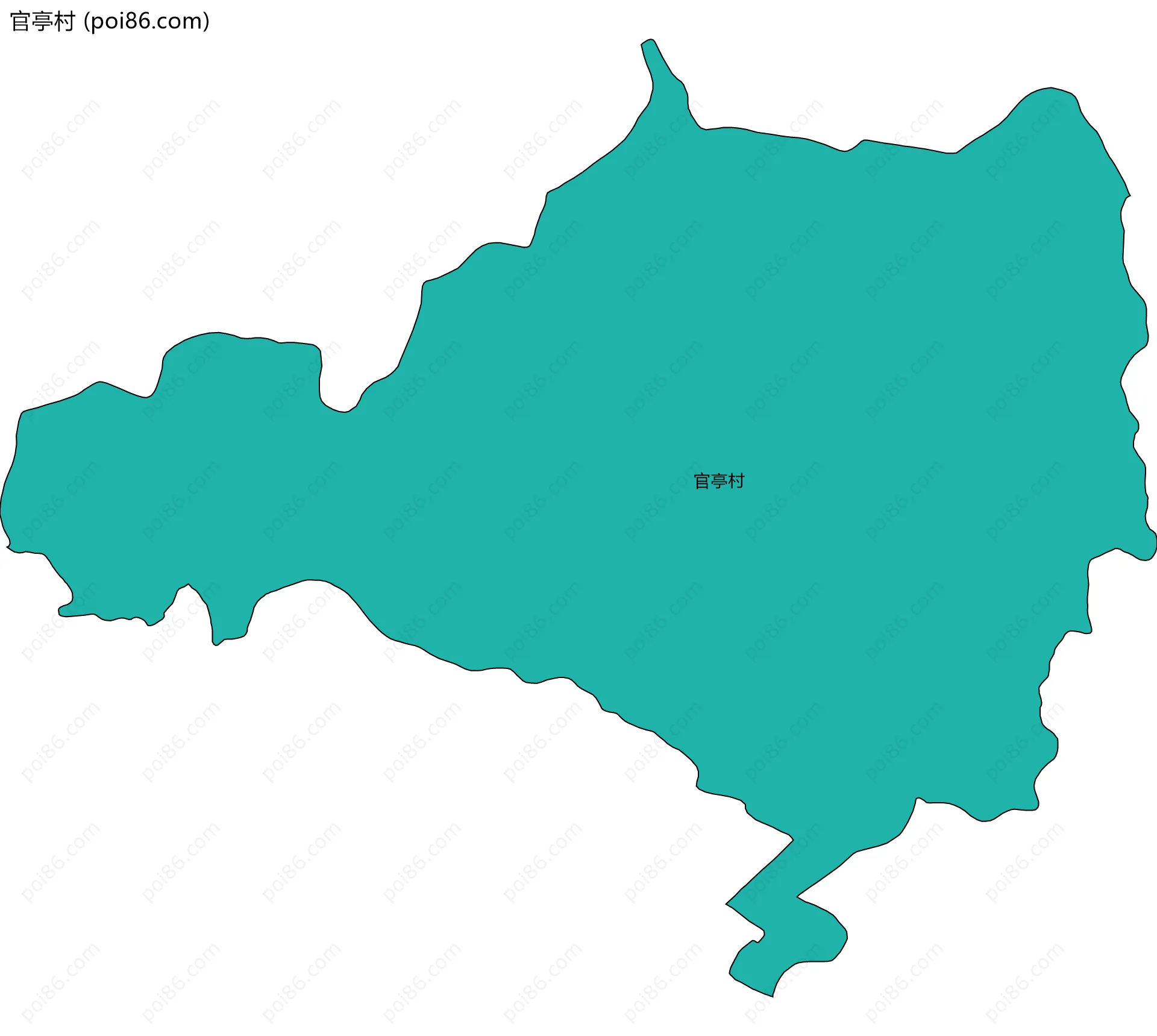 官亭村边界地图