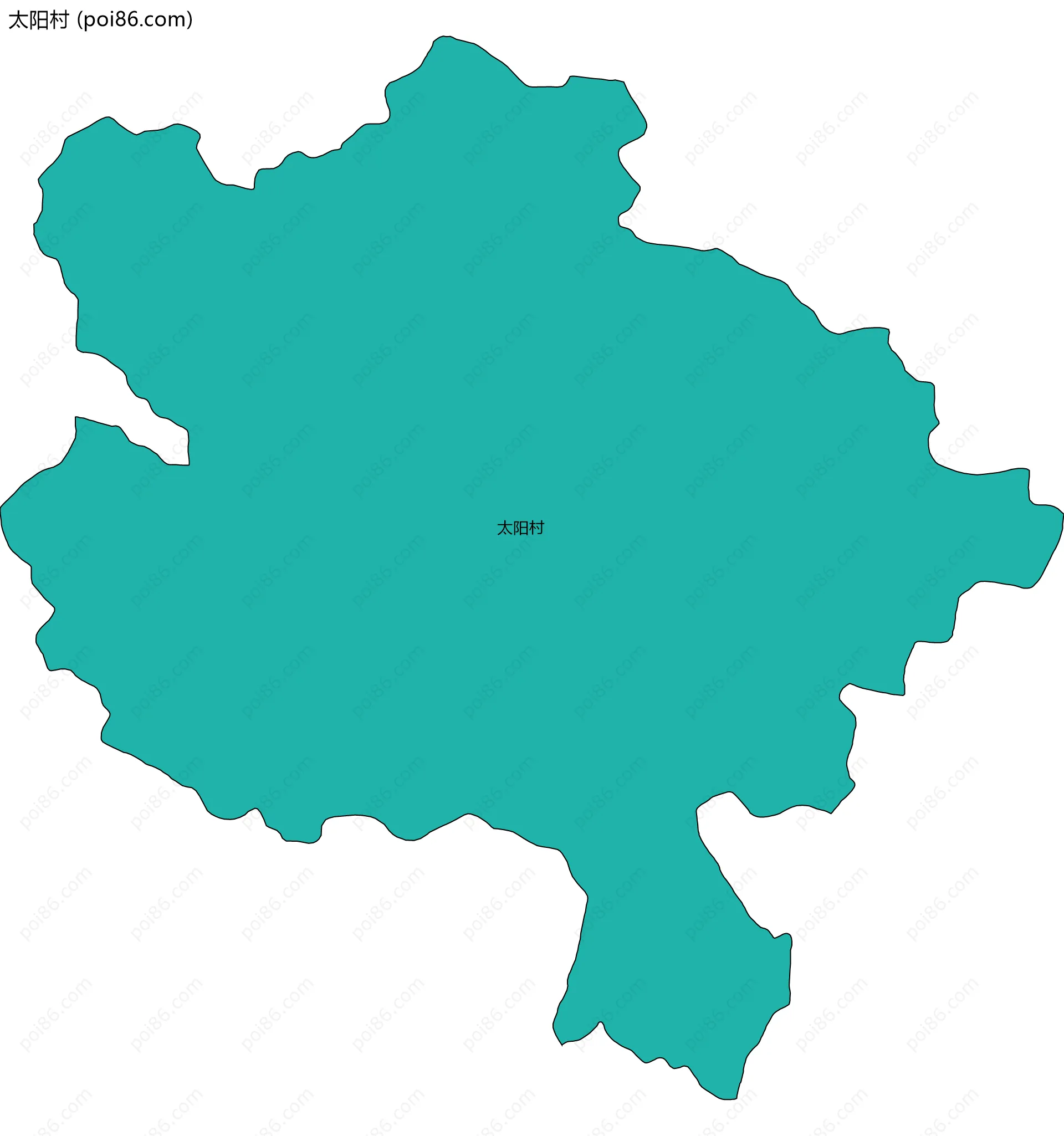 太阳村边界地图