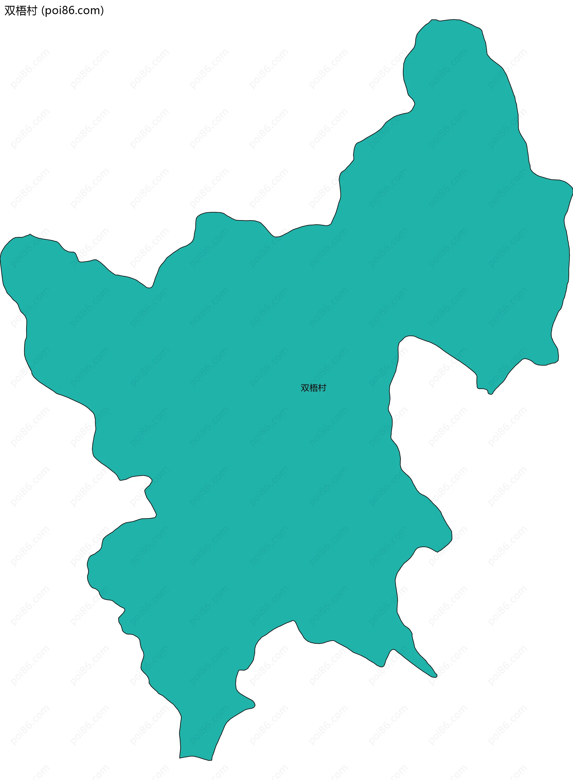 双梧村边界地图
