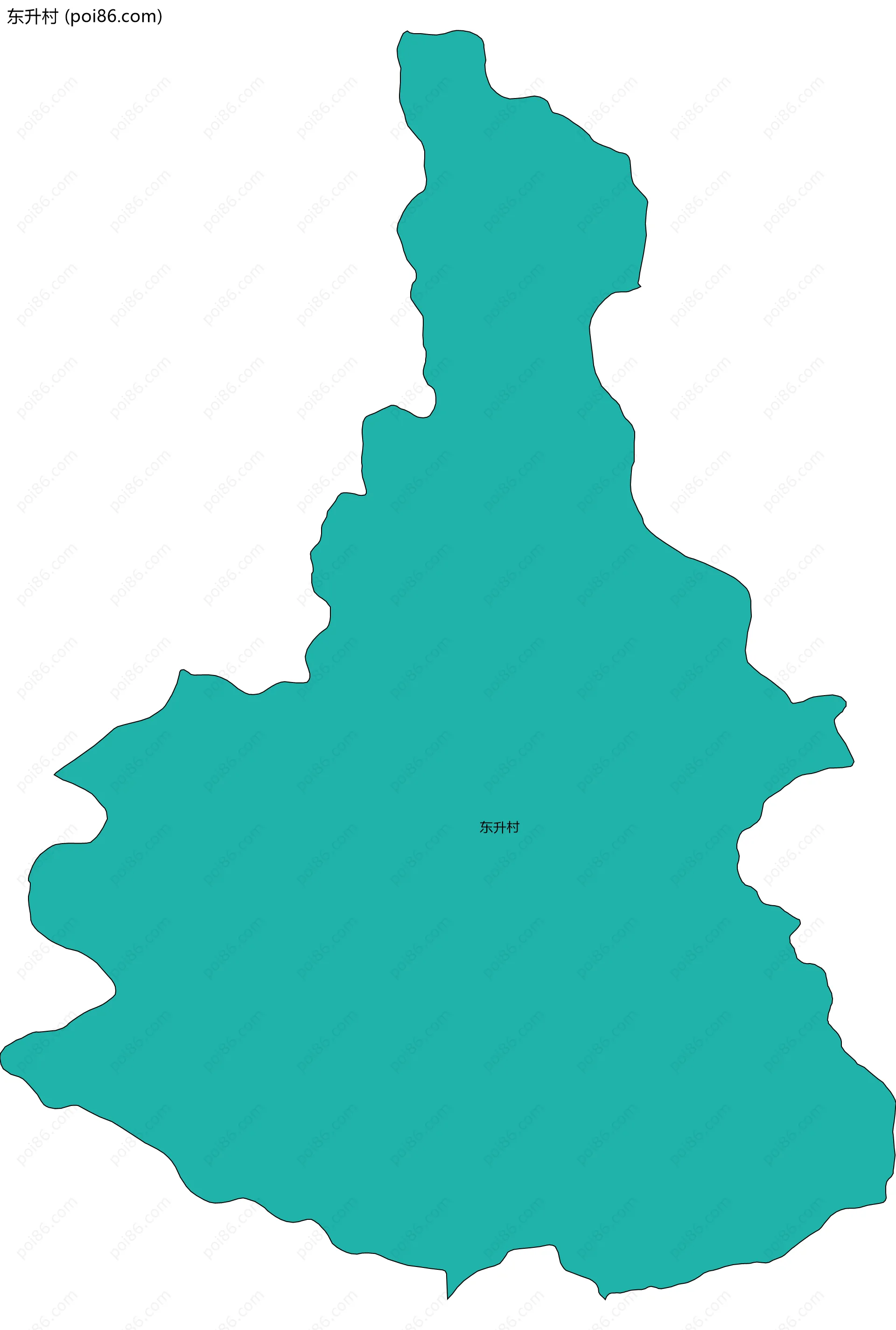 东升村边界地图