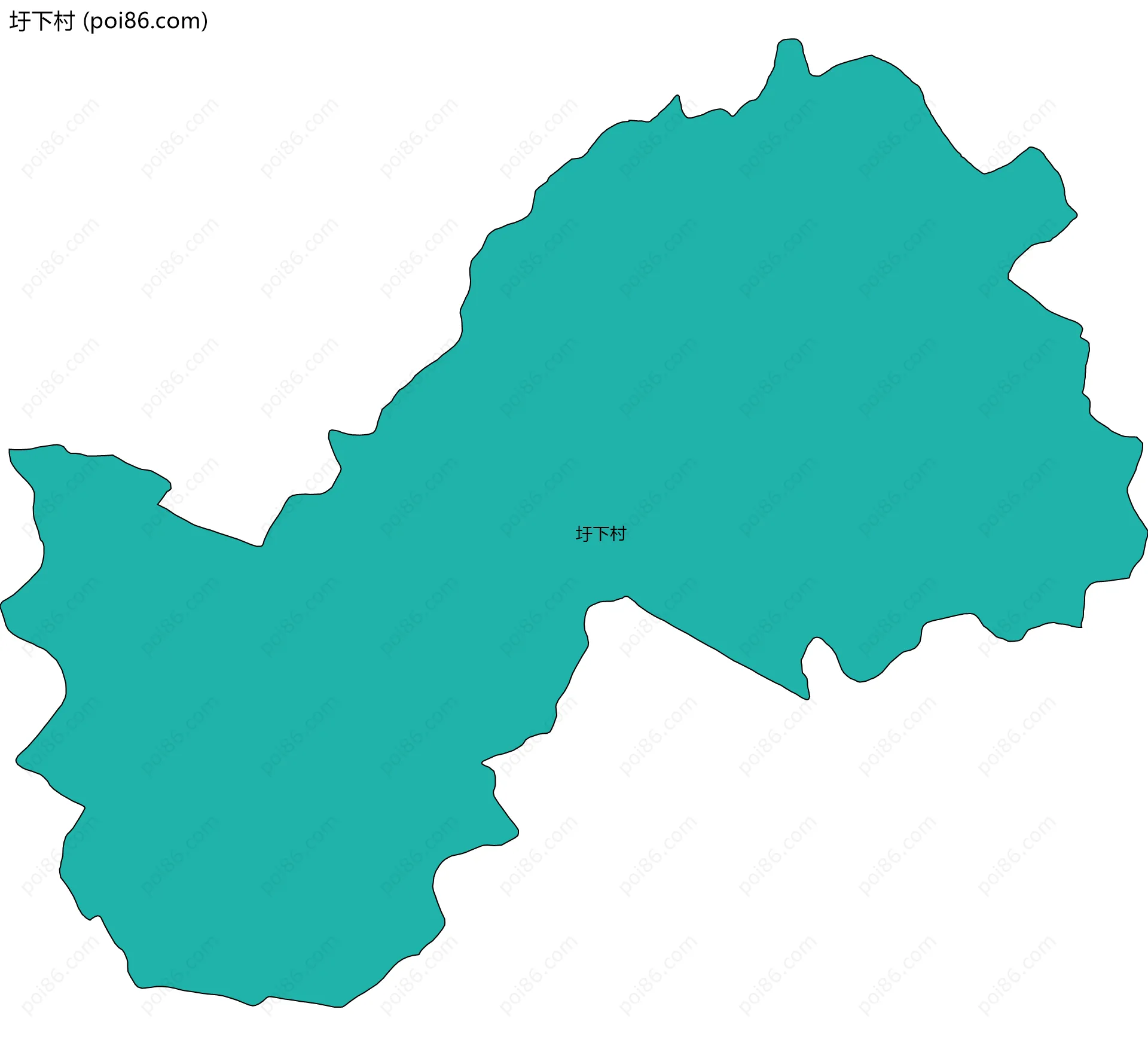 圩下村边界地图