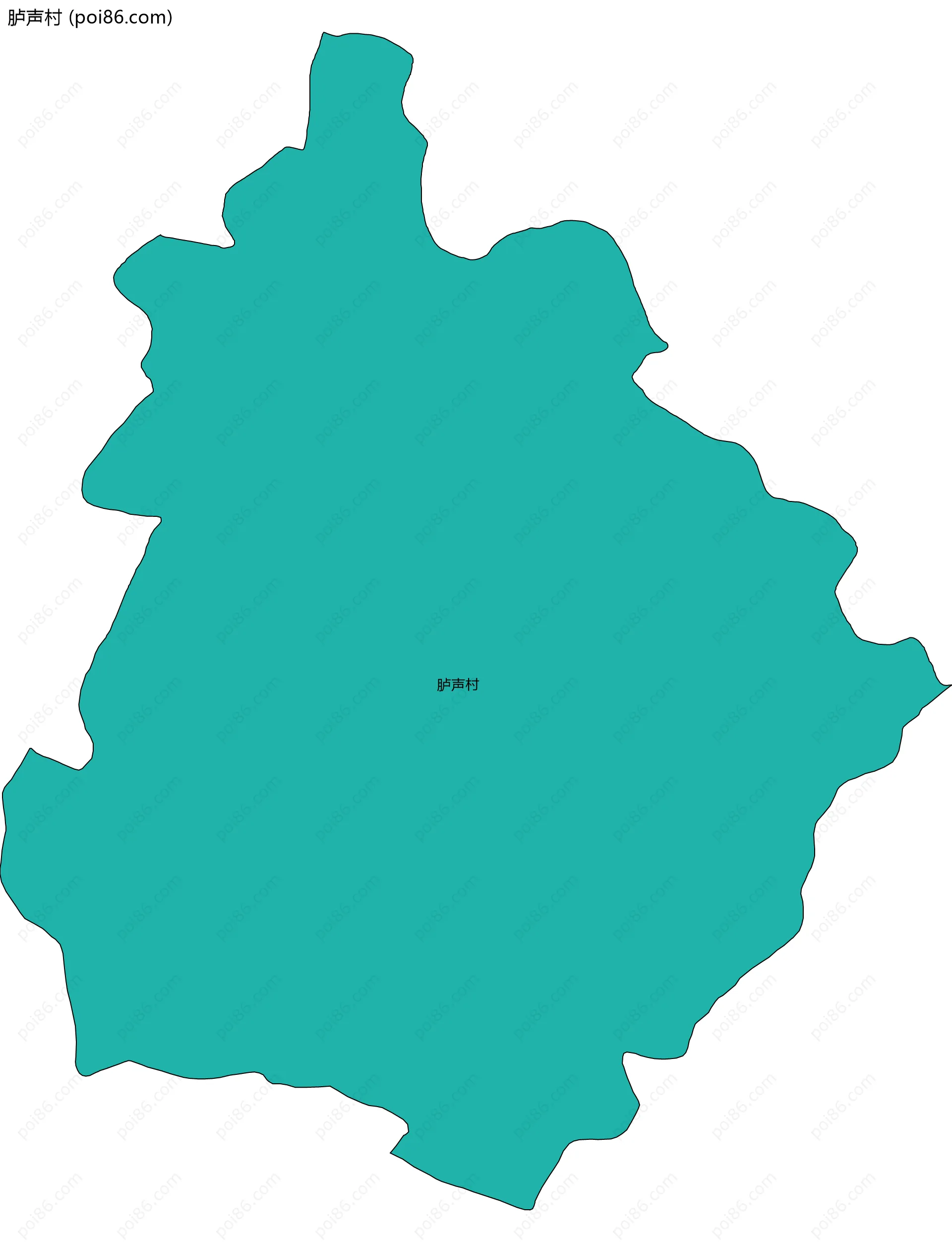 胪声村边界地图