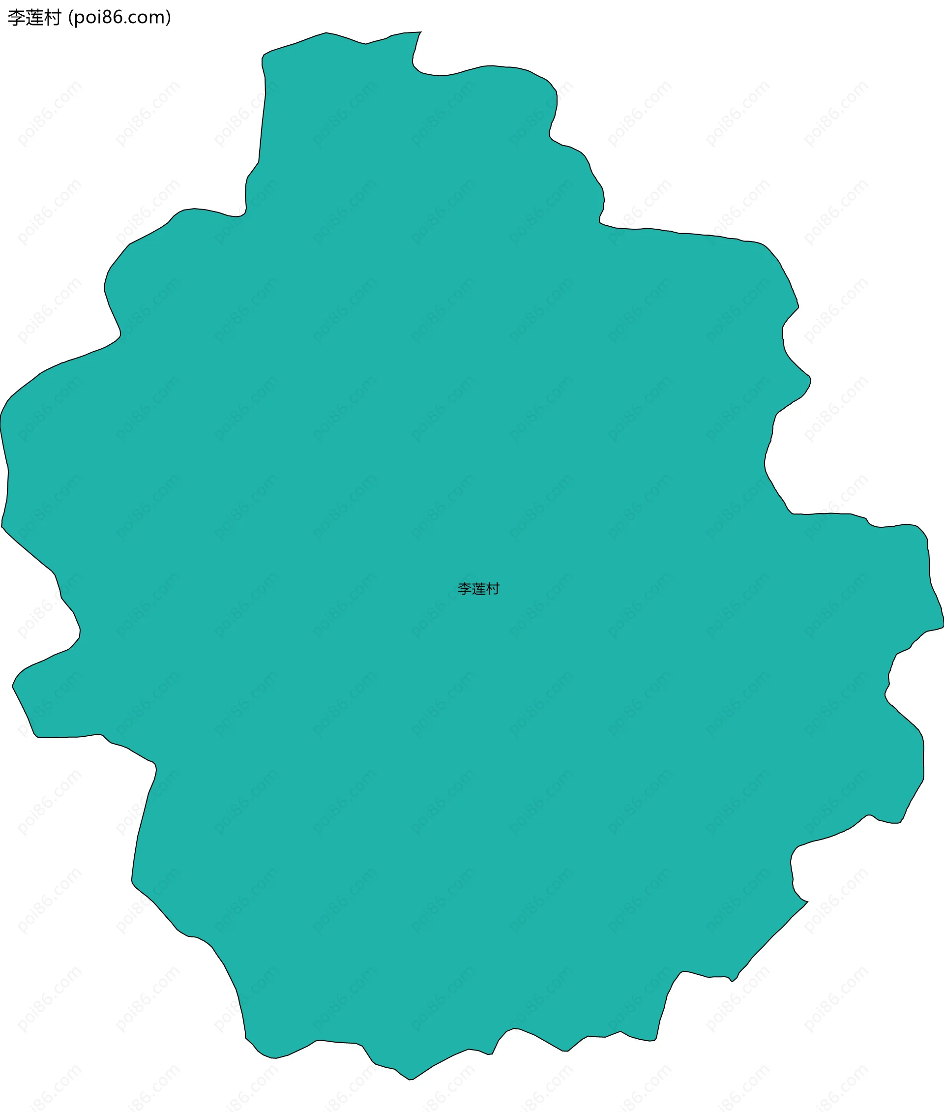 李莲村边界地图