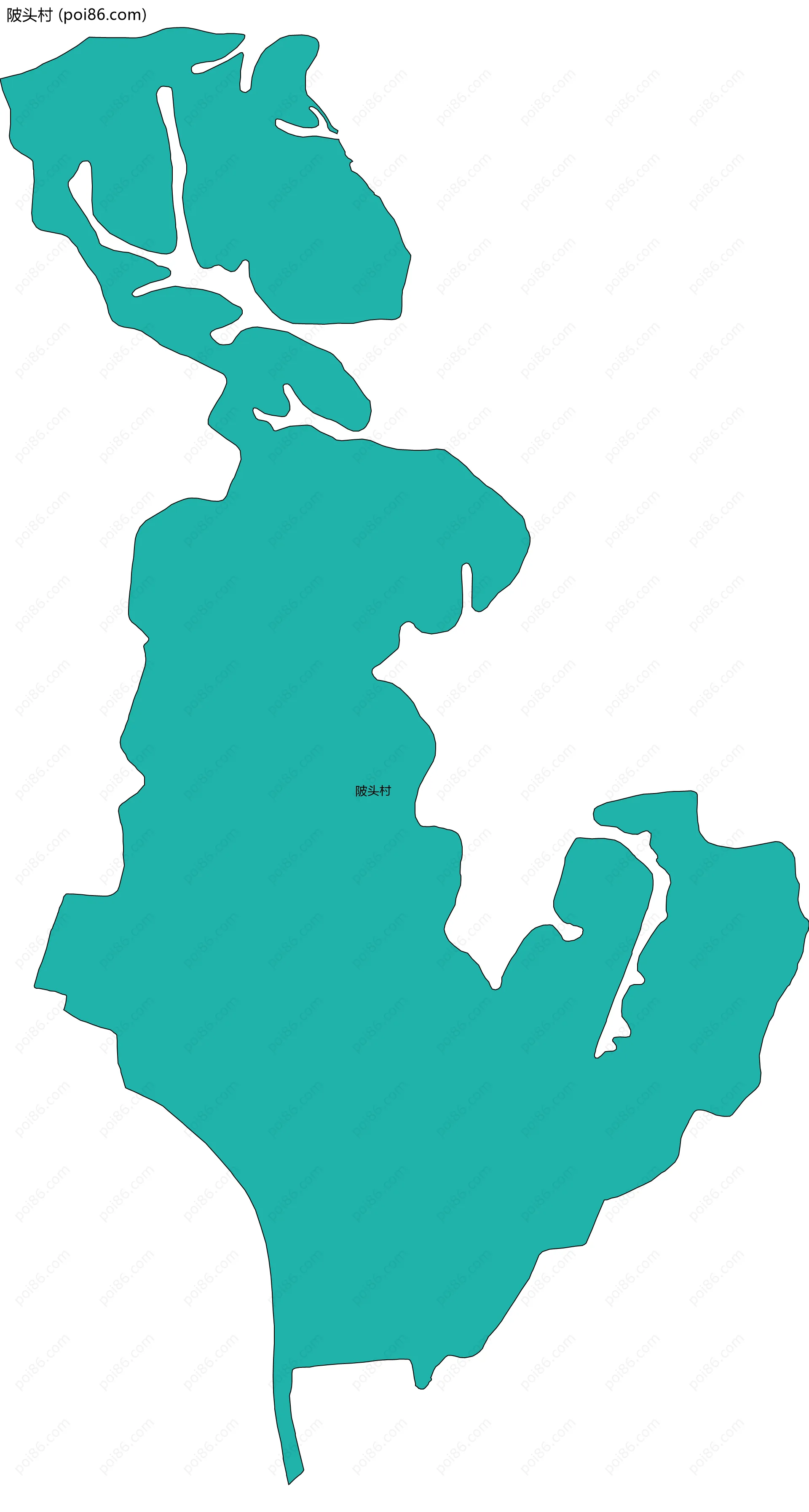陂头村边界地图