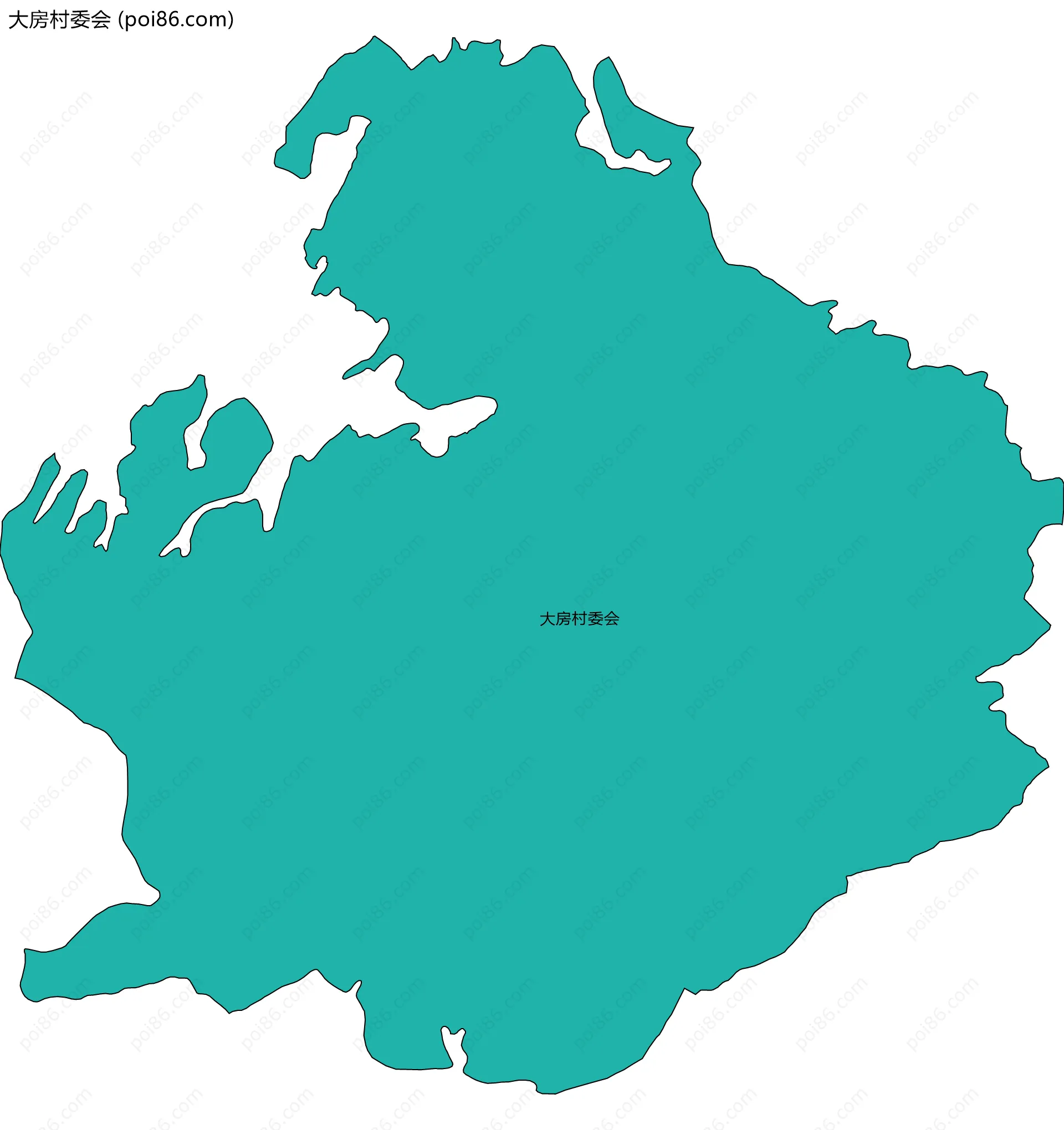 大房村委会边界地图