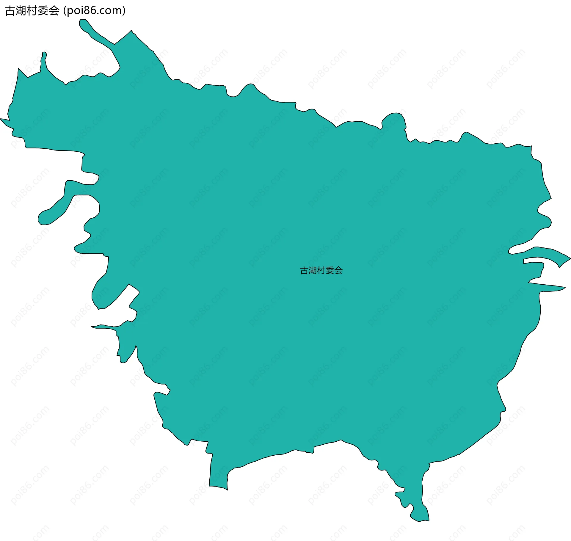 古湖村委会边界地图