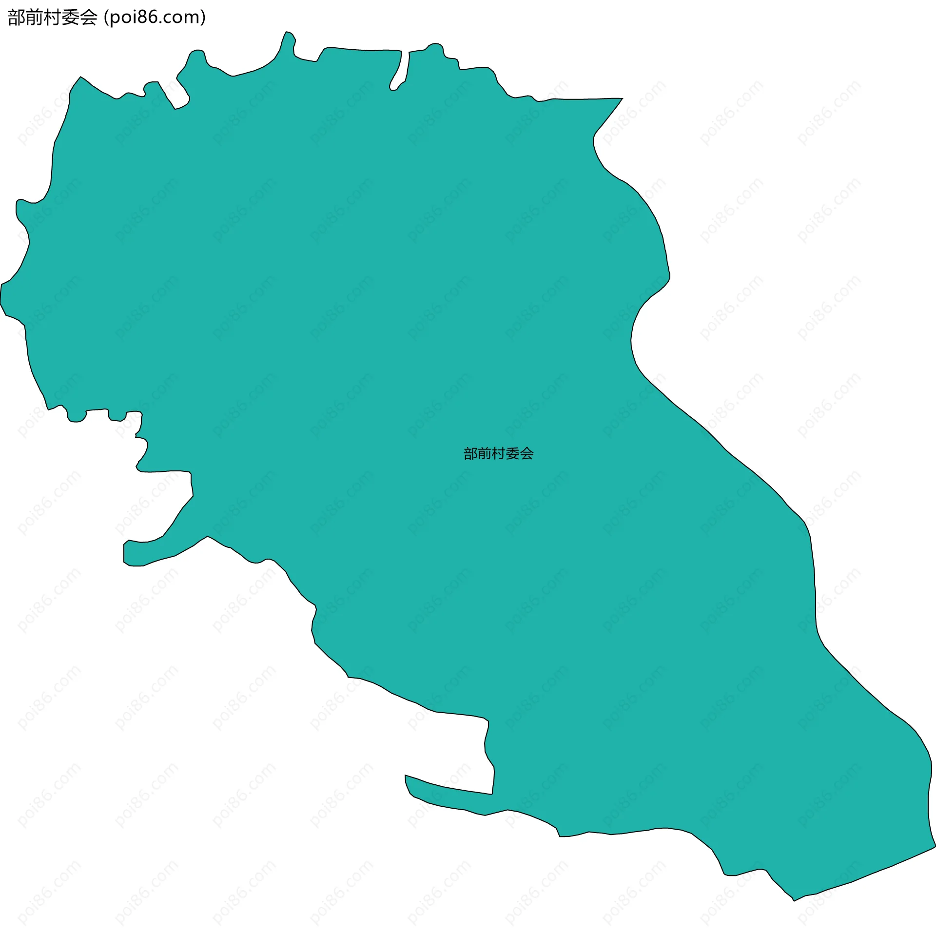 部前村委会边界地图