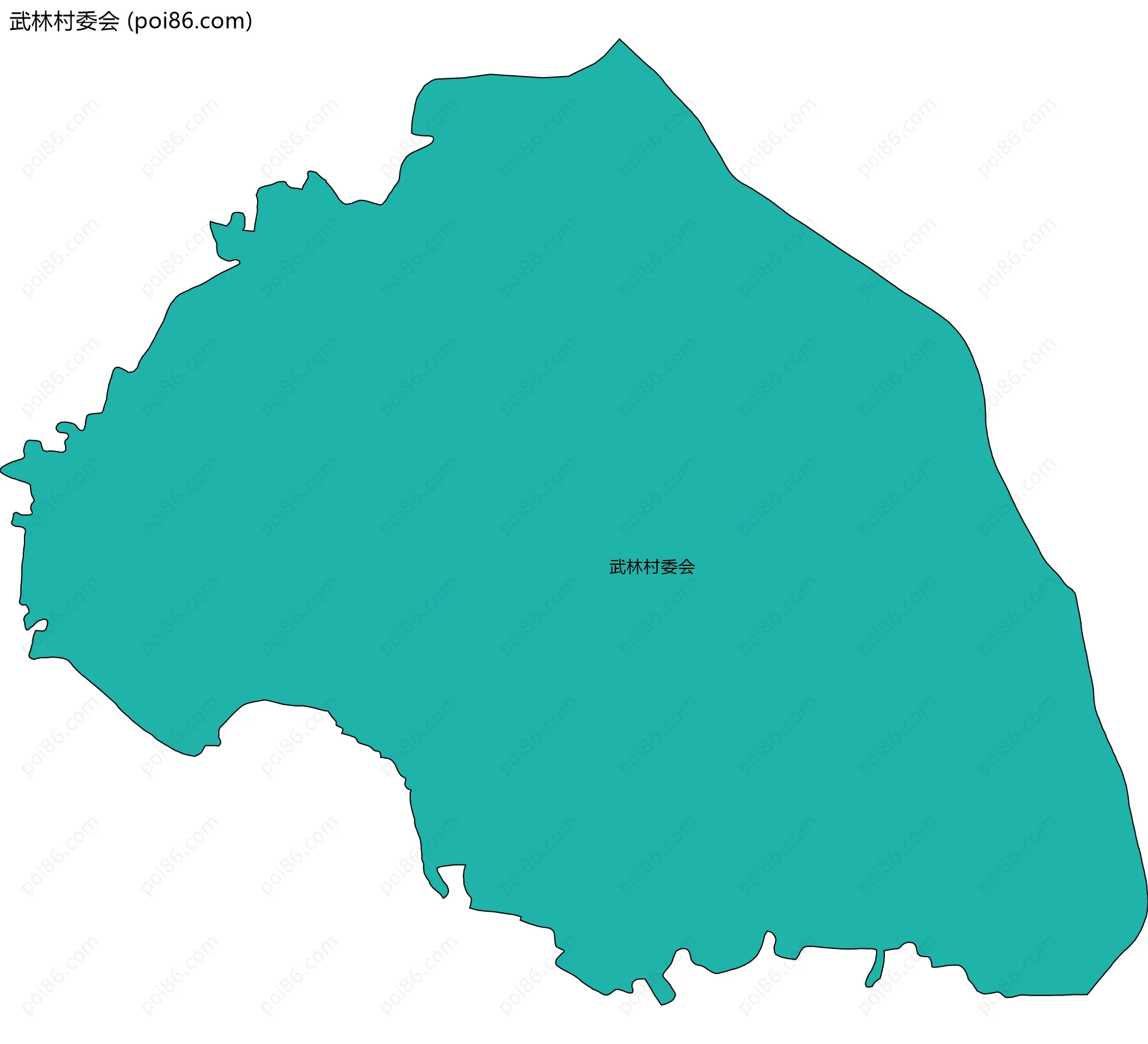 武林村委会边界地图