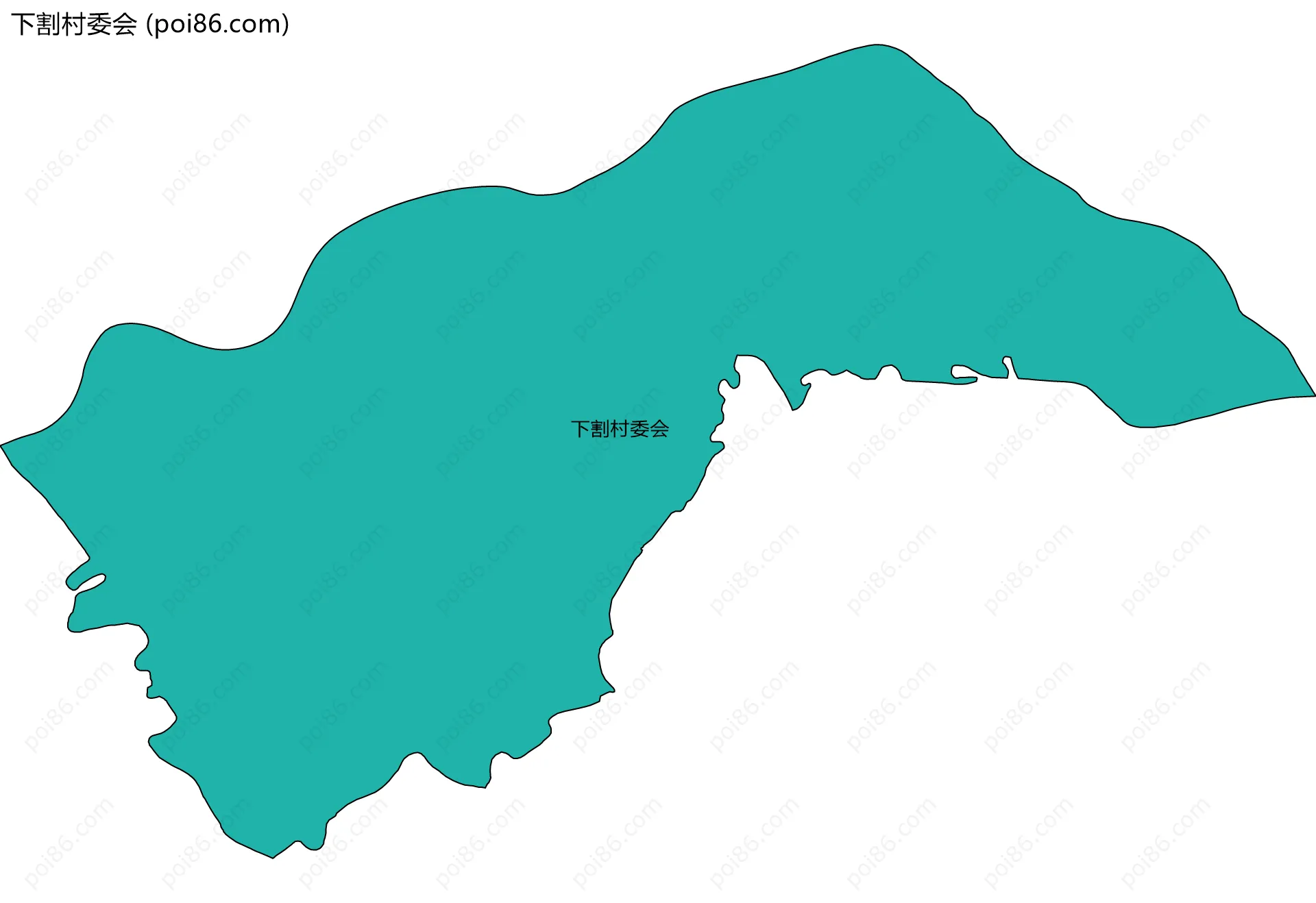 下割村委会边界地图