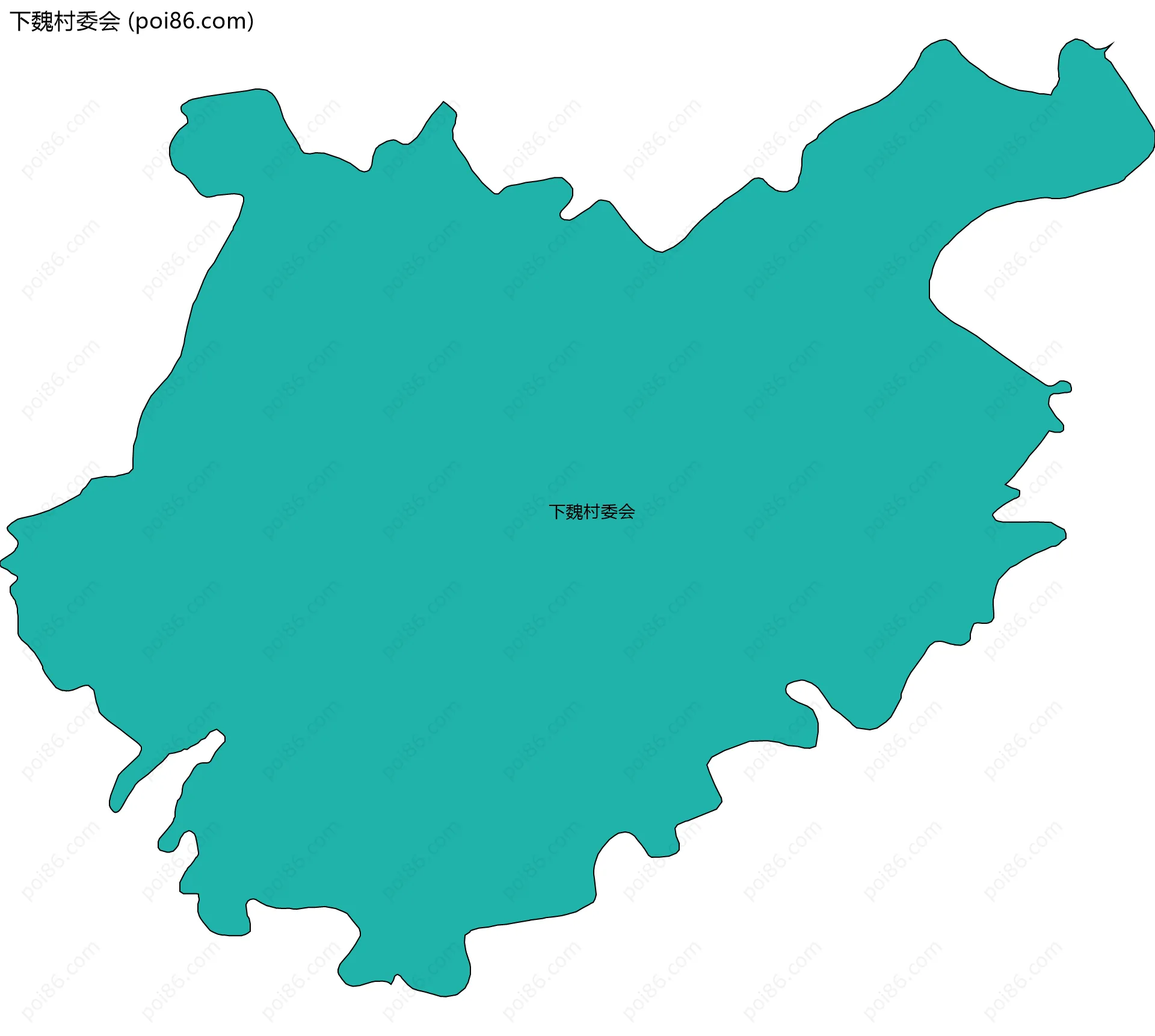 下魏村委会边界地图