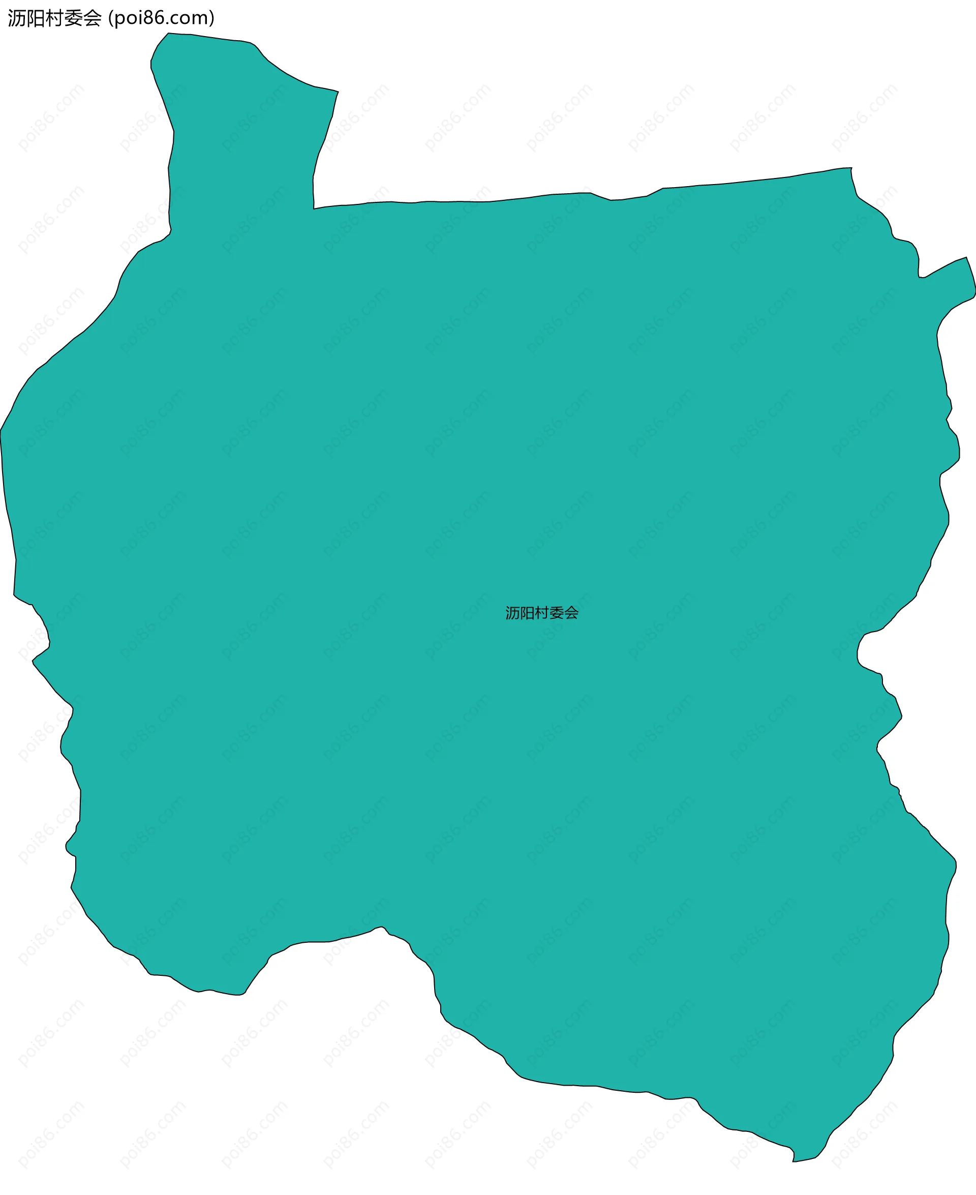 沥阳村委会边界地图