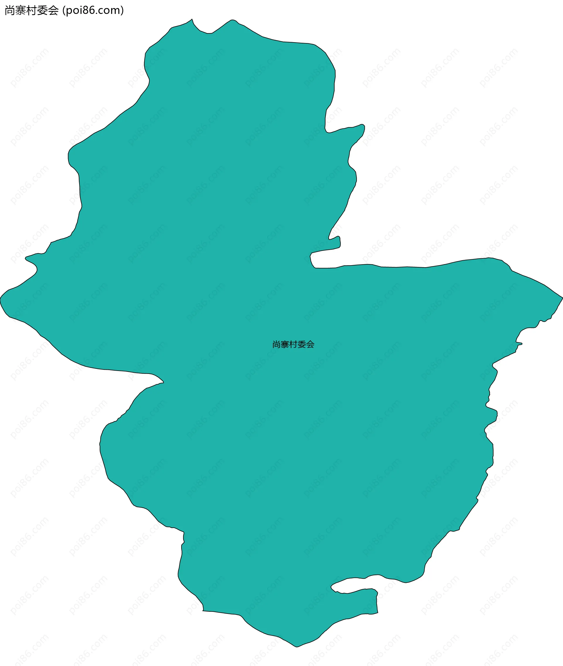 尚寨村委会边界地图