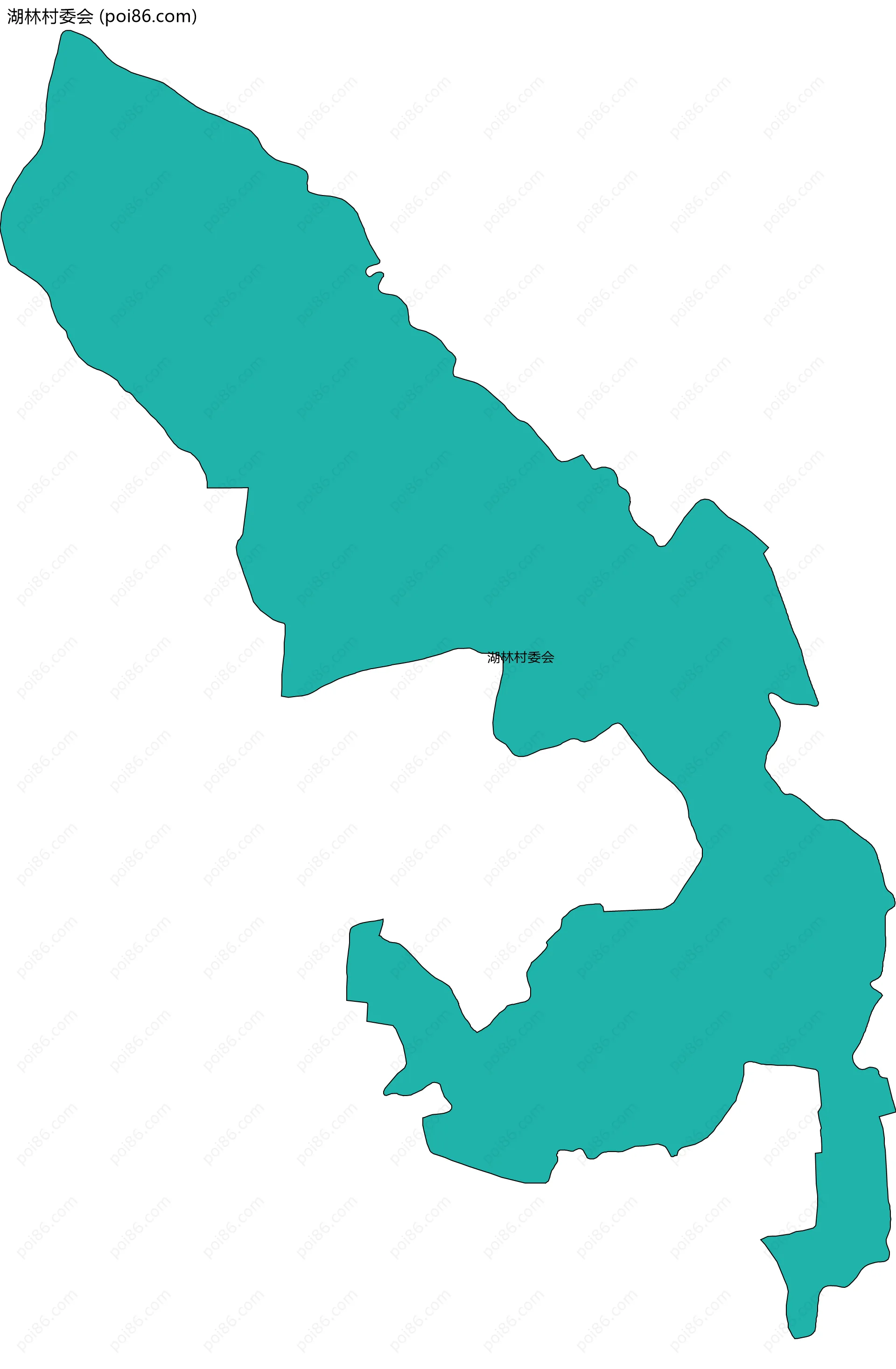 湖林村委会边界地图