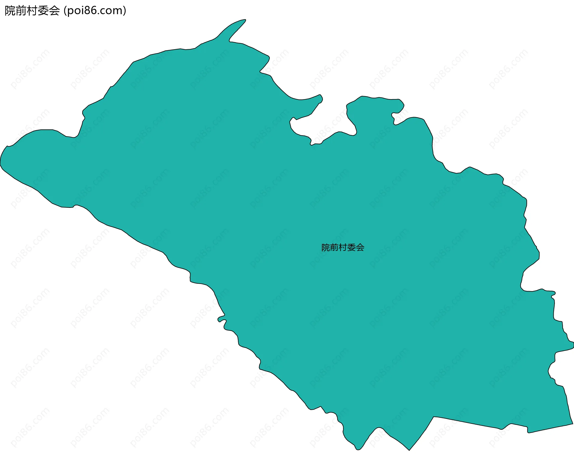 院前村委会边界地图