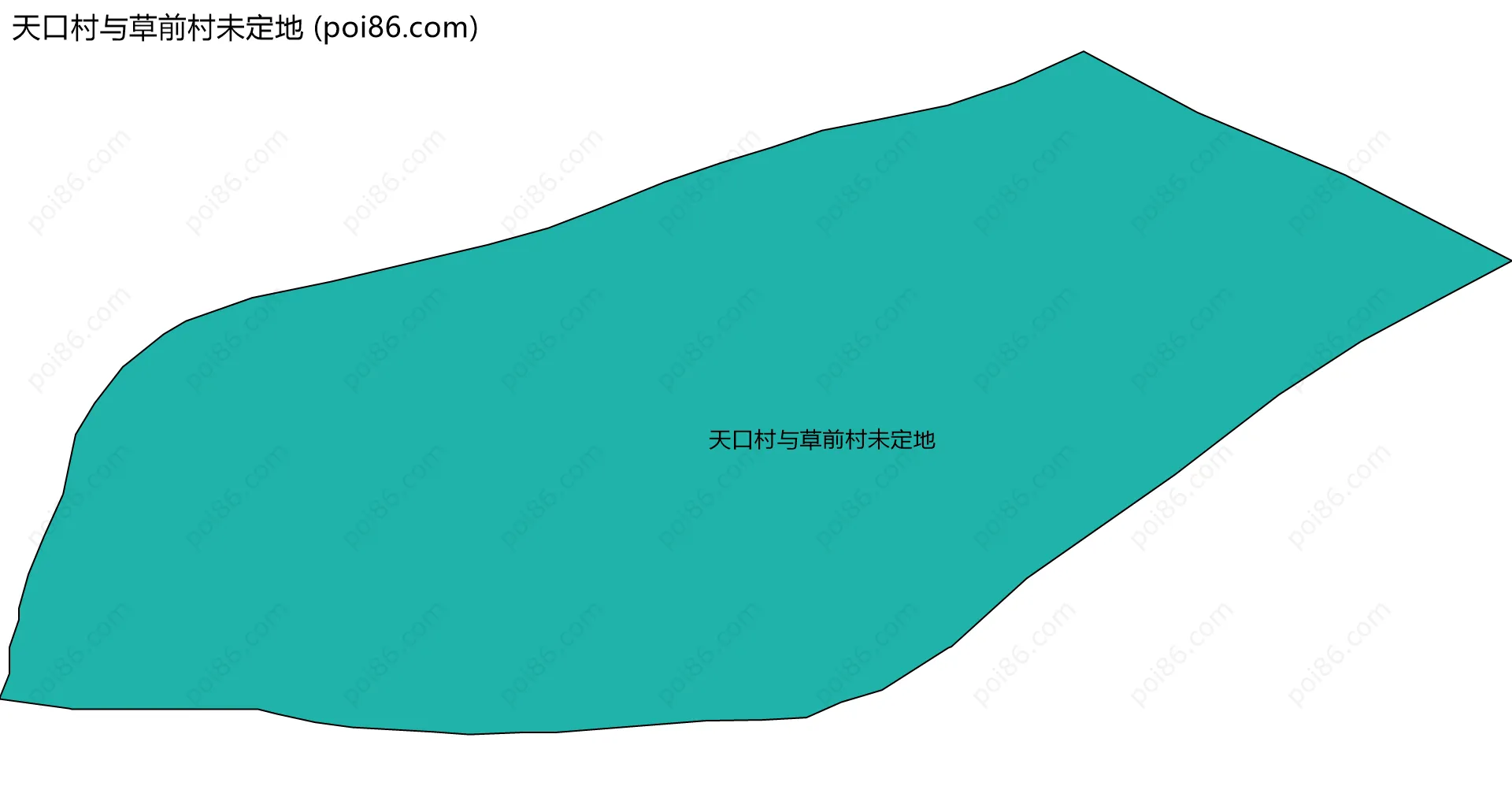 天口村与草前村未定地边界地图