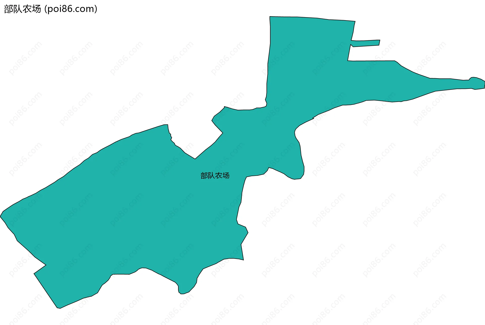 部队农场边界地图