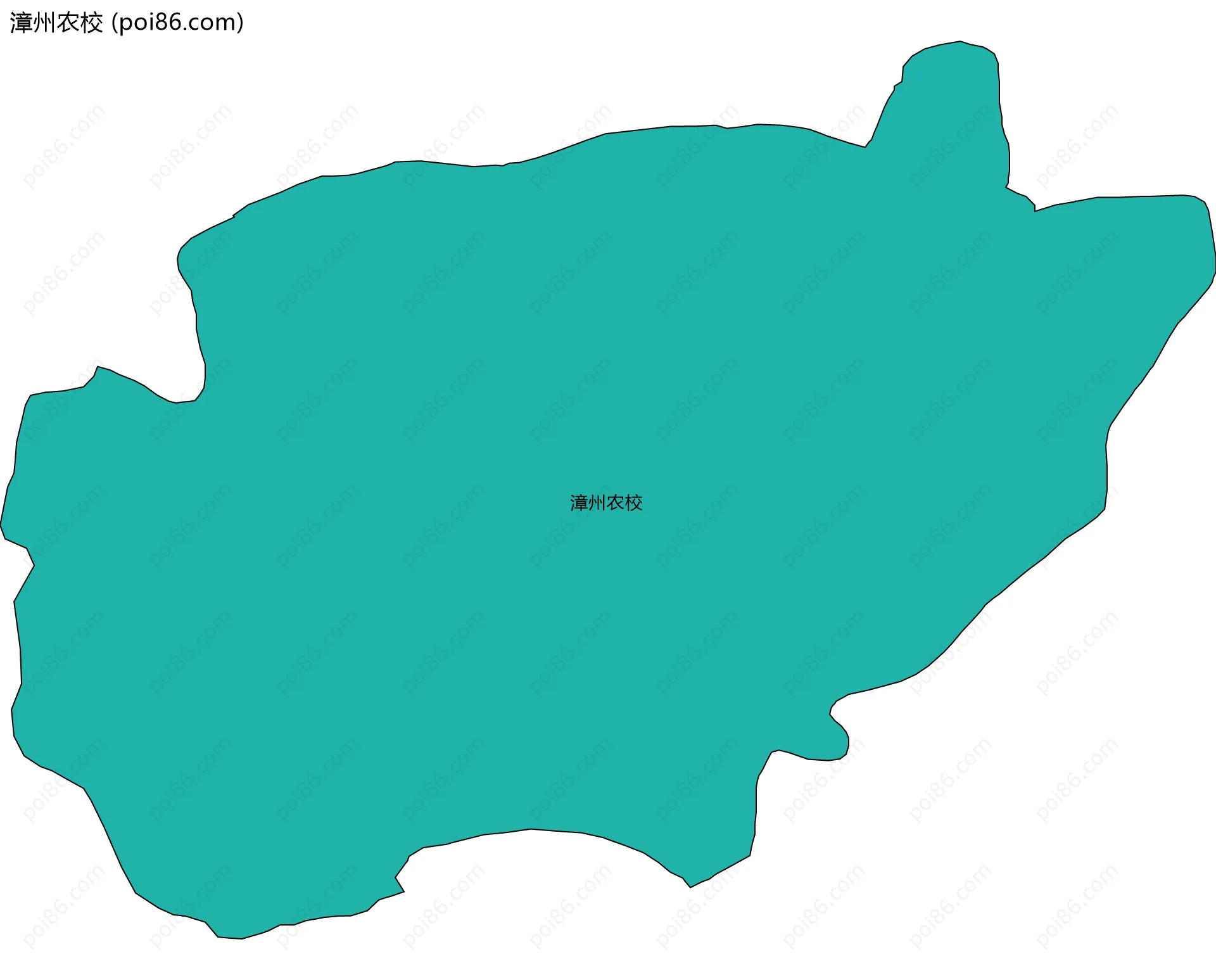 漳州农校边界地图