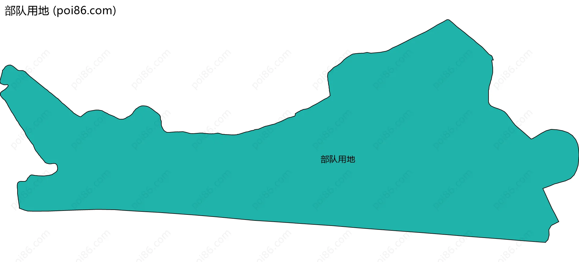 部队用地边界地图