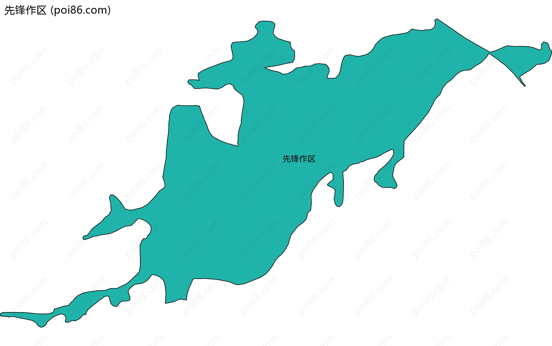 先锋作区边界地图