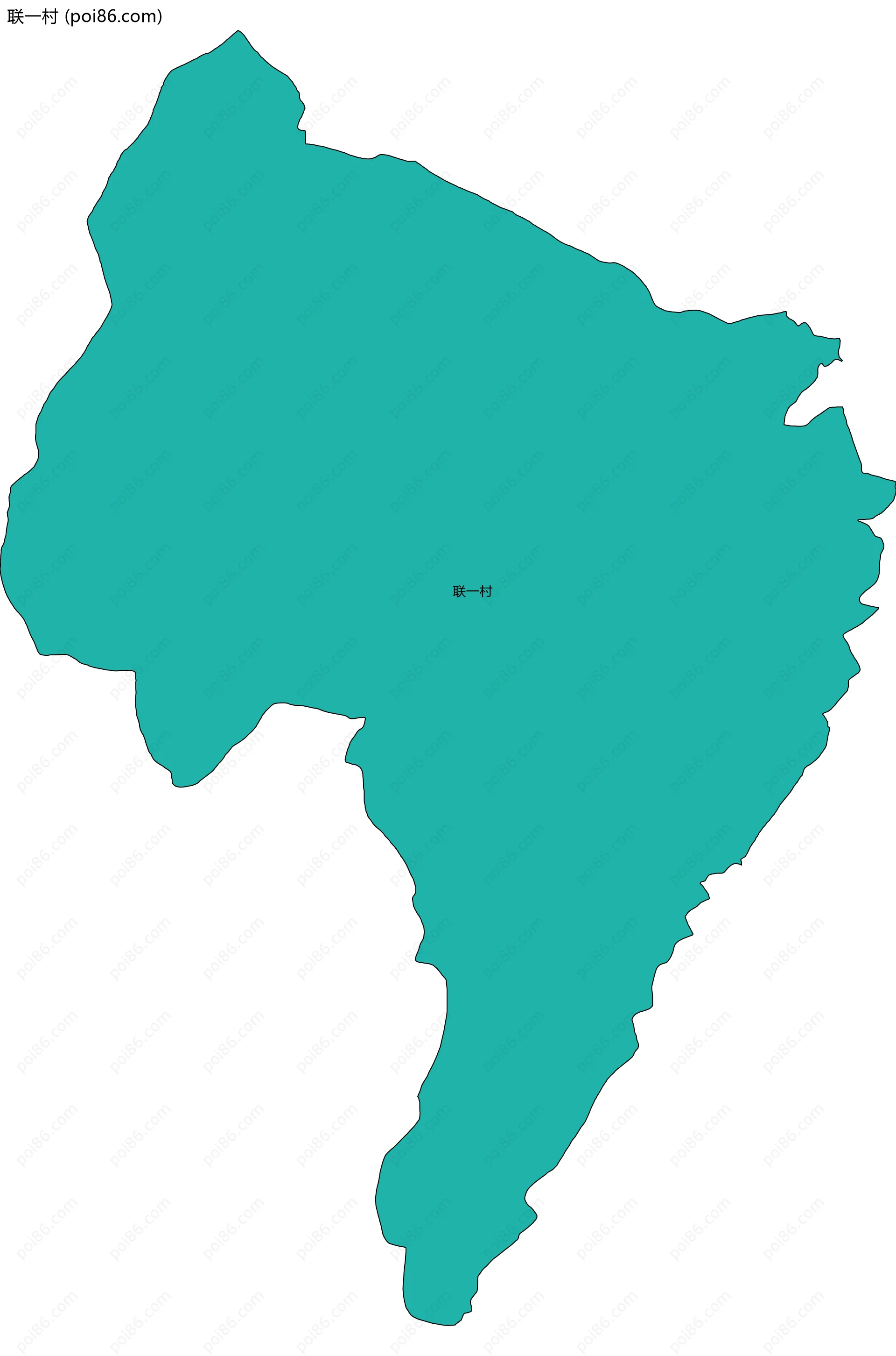 联一村边界地图