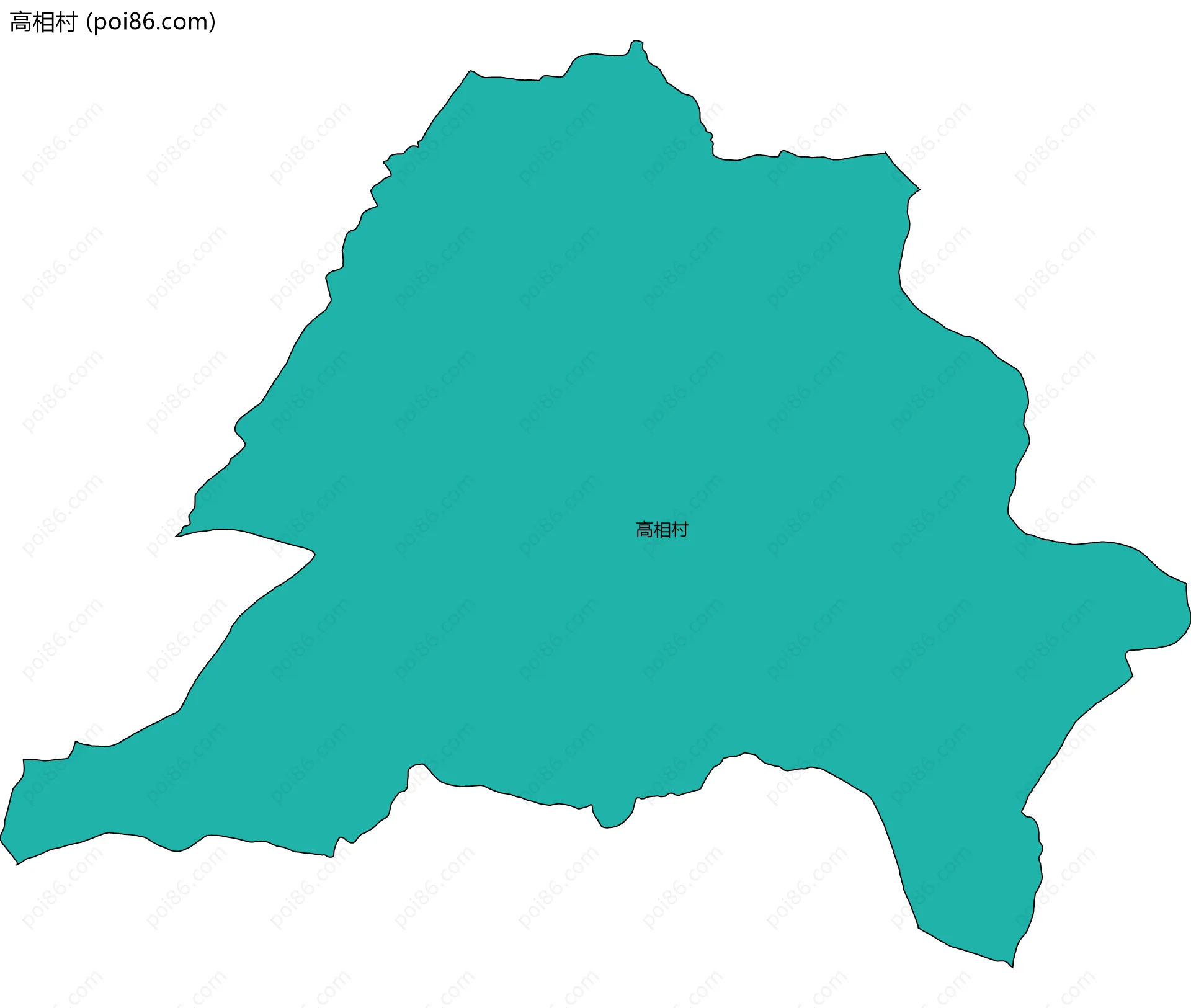 高相村边界地图