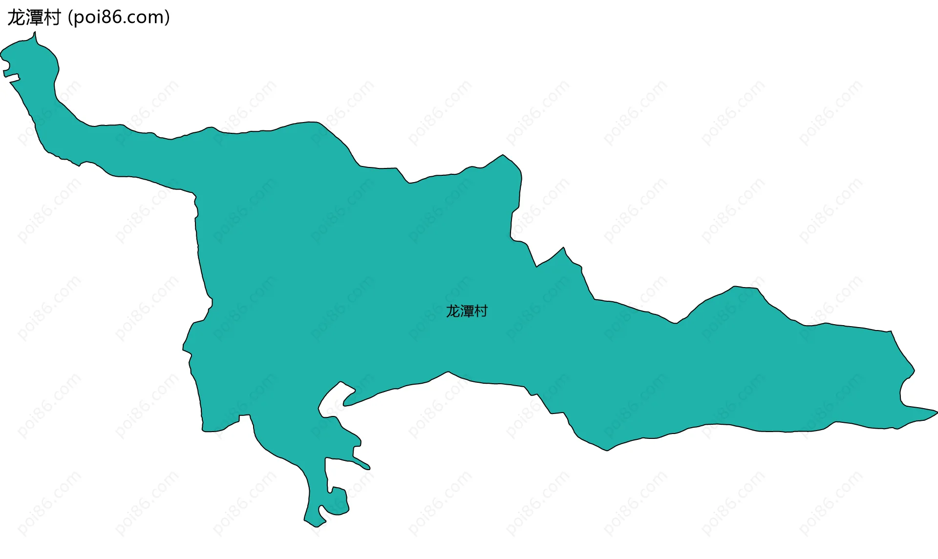 龙潭村边界地图