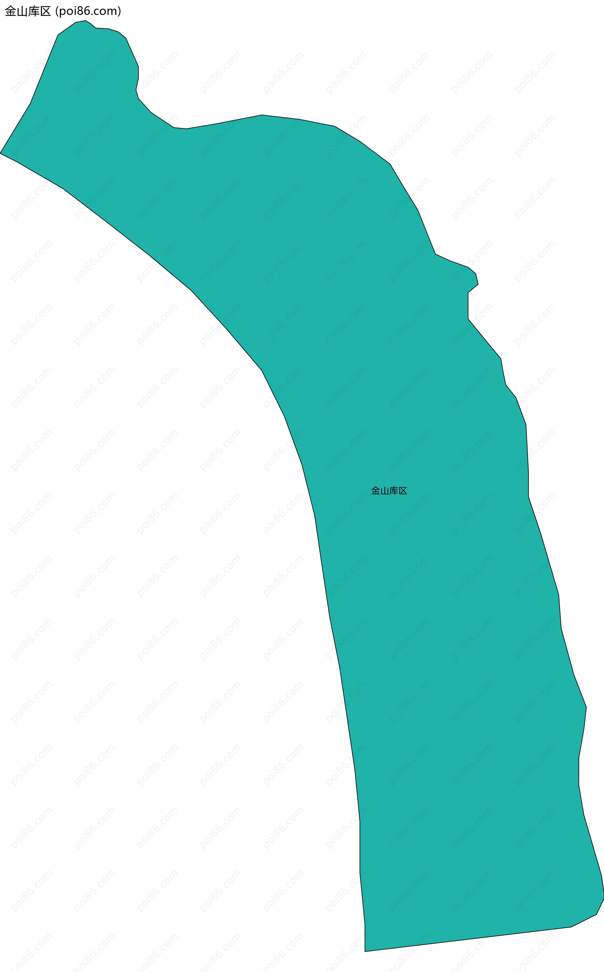 金山库区边界地图