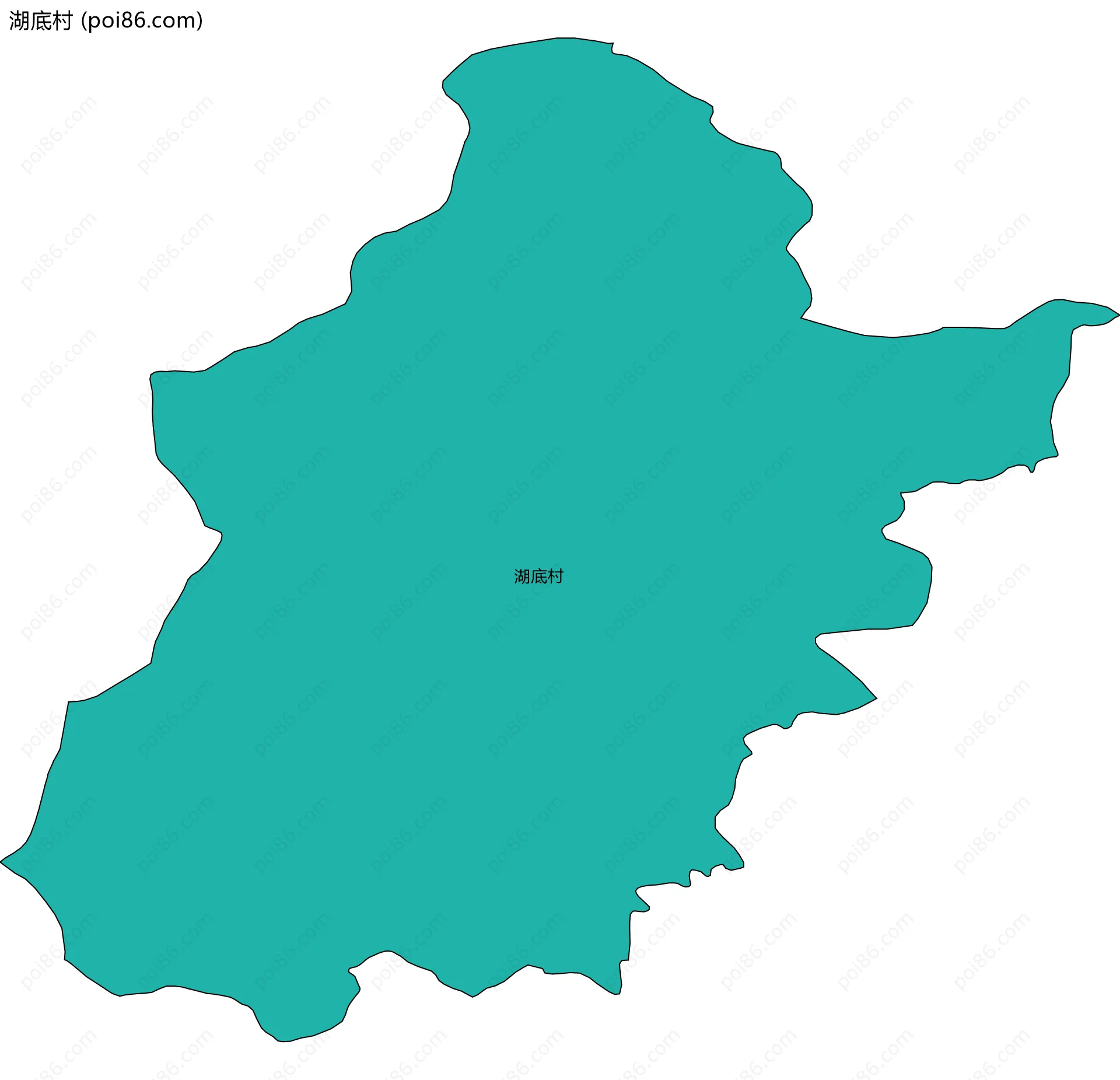 湖底村边界地图