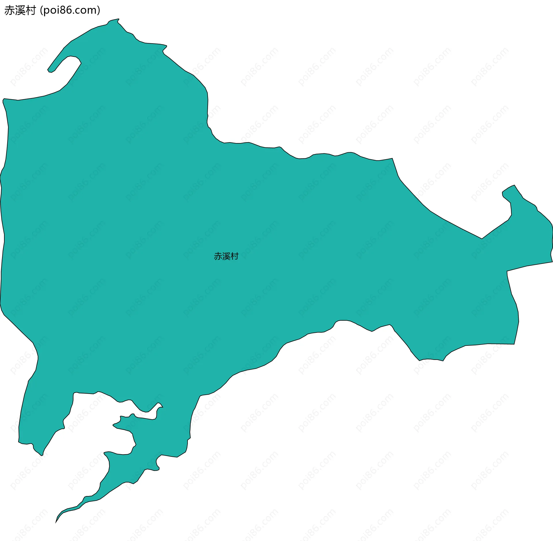 赤溪村边界地图