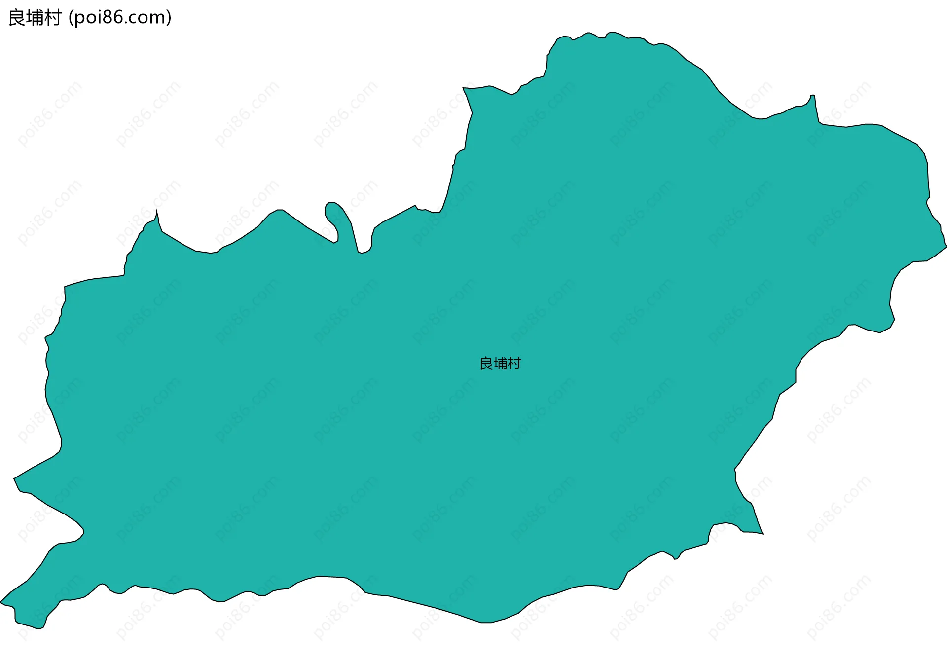 良埔村边界地图
