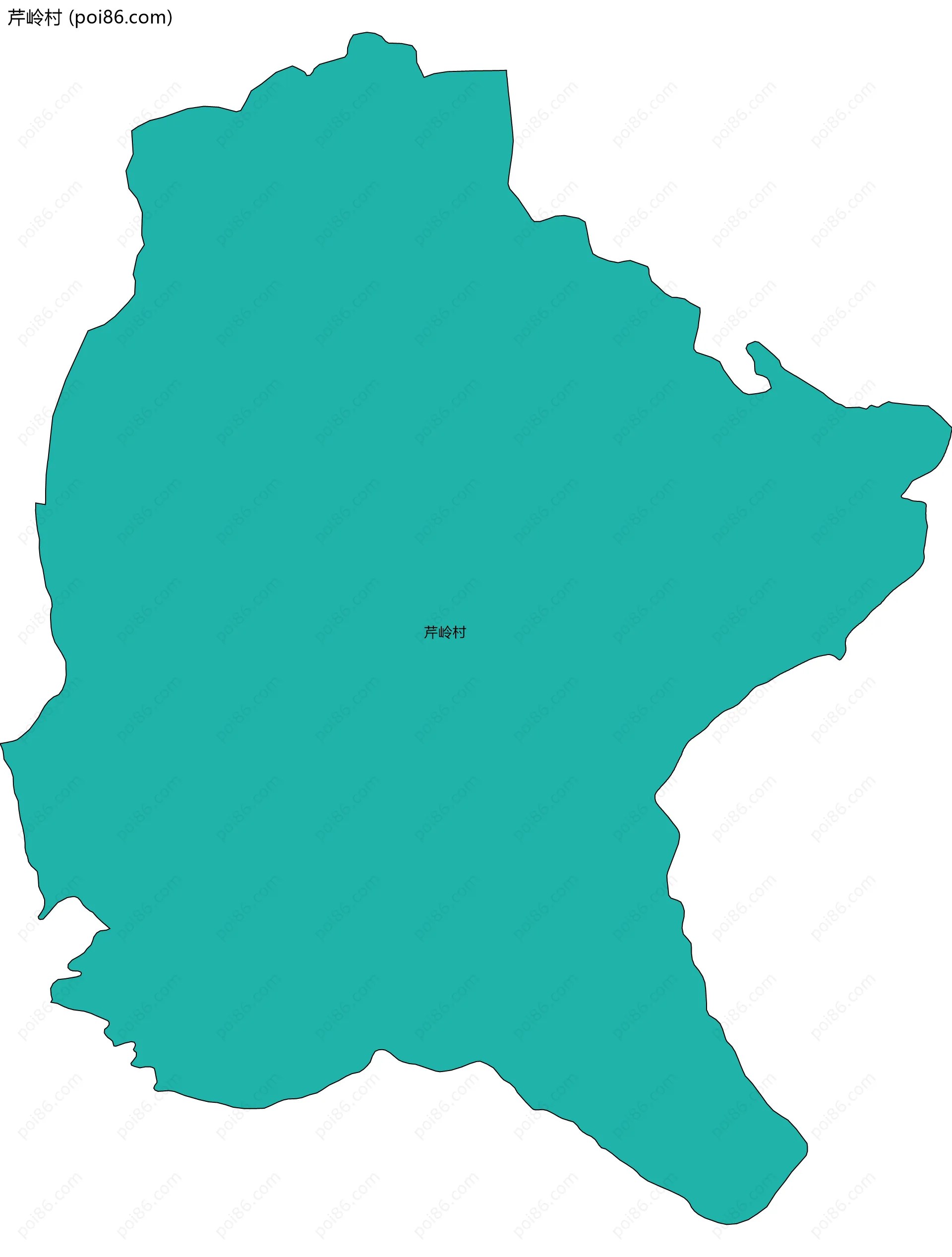 芹岭村边界地图