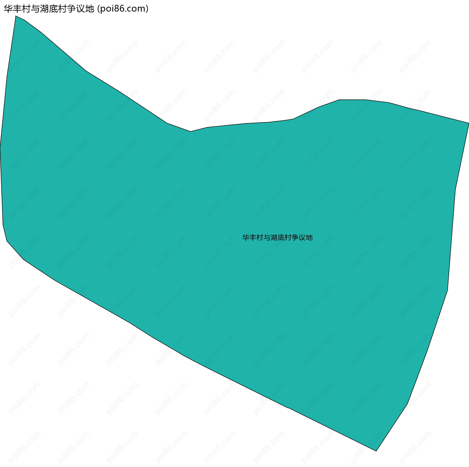 华丰村与湖底村争议地边界地图