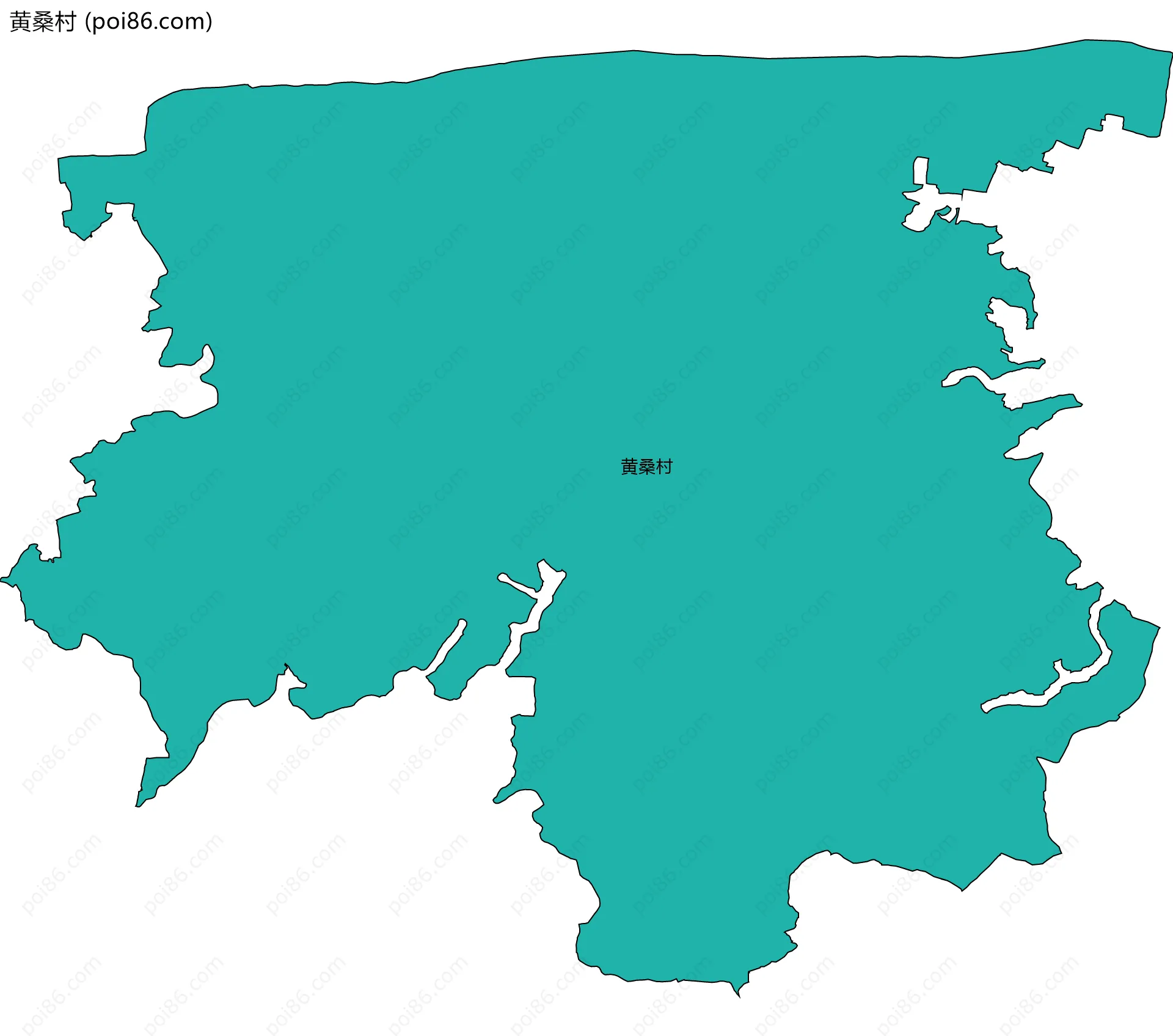 黄桑村边界地图