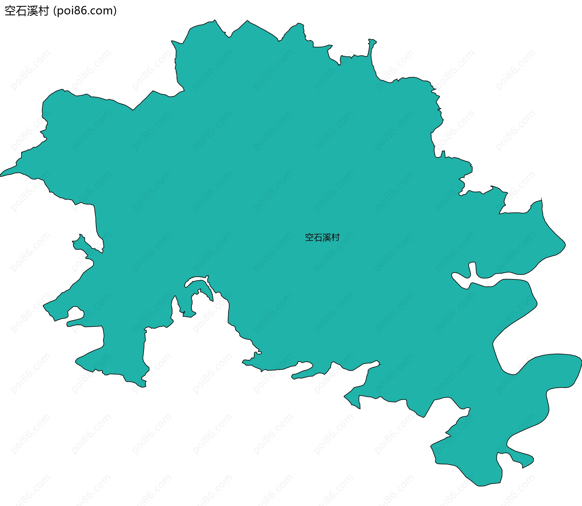 空石溪村边界地图