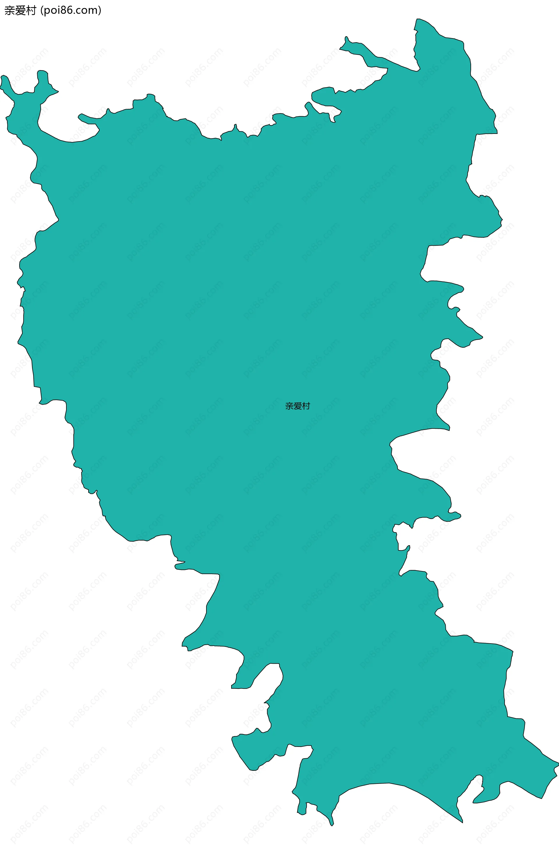 亲爱村边界地图