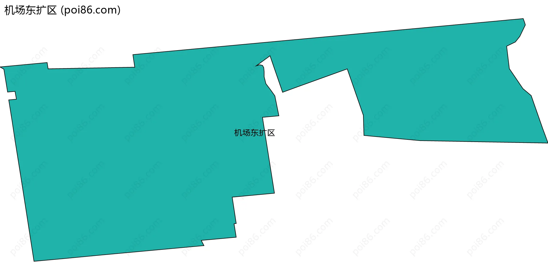 机场东扩区边界地图