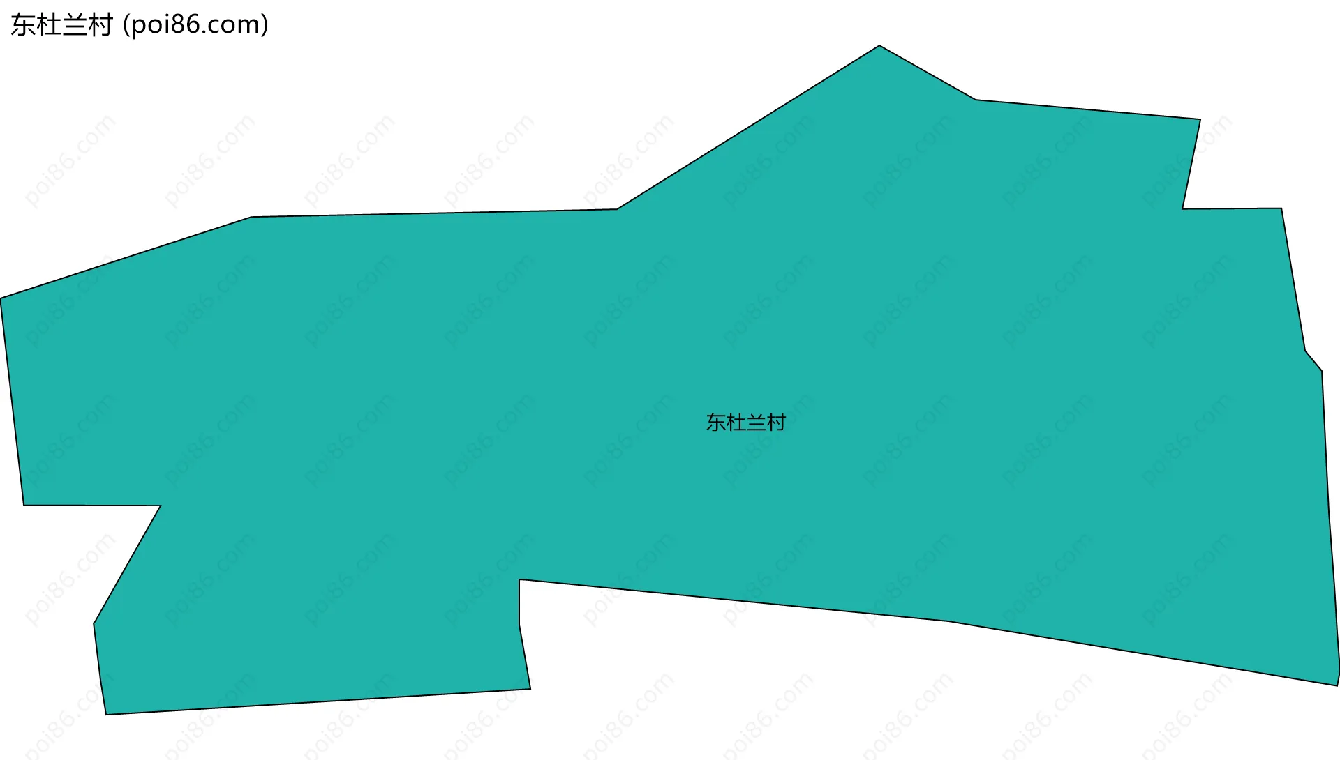 东杜兰村边界地图