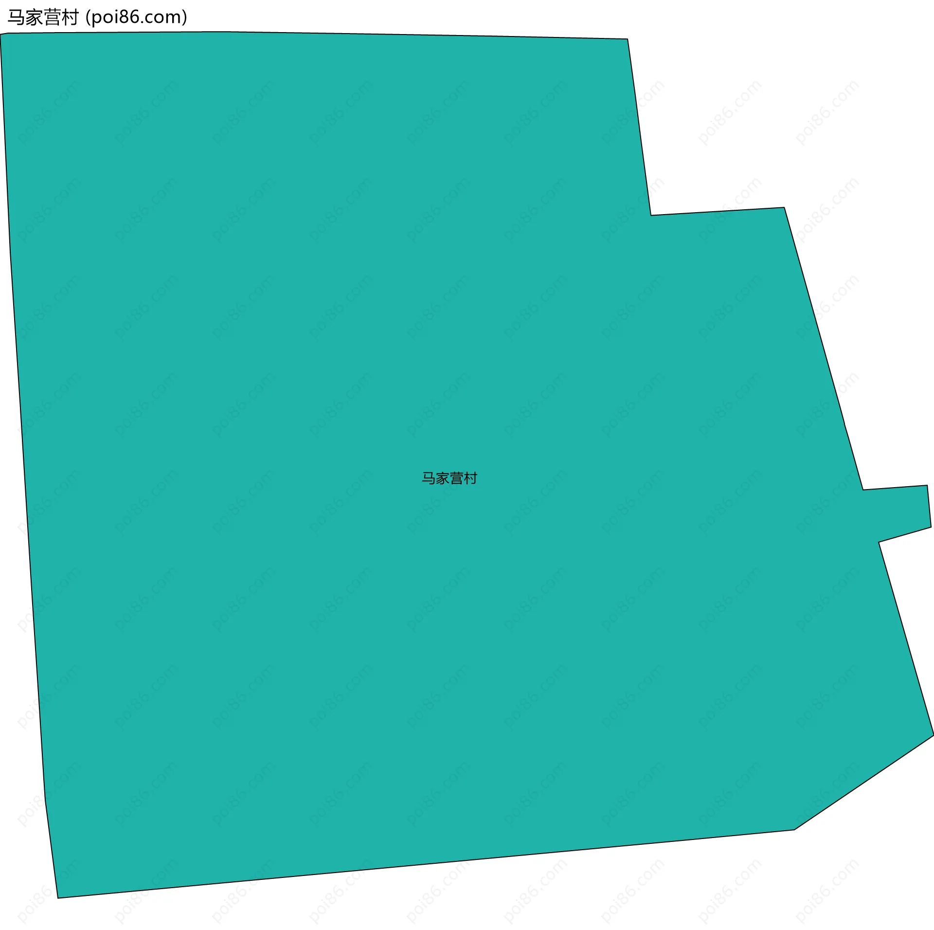 马家营村边界地图