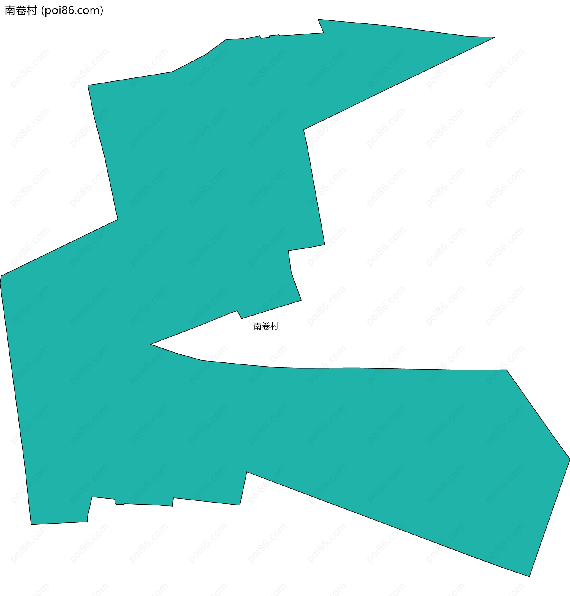 南卷村边界地图