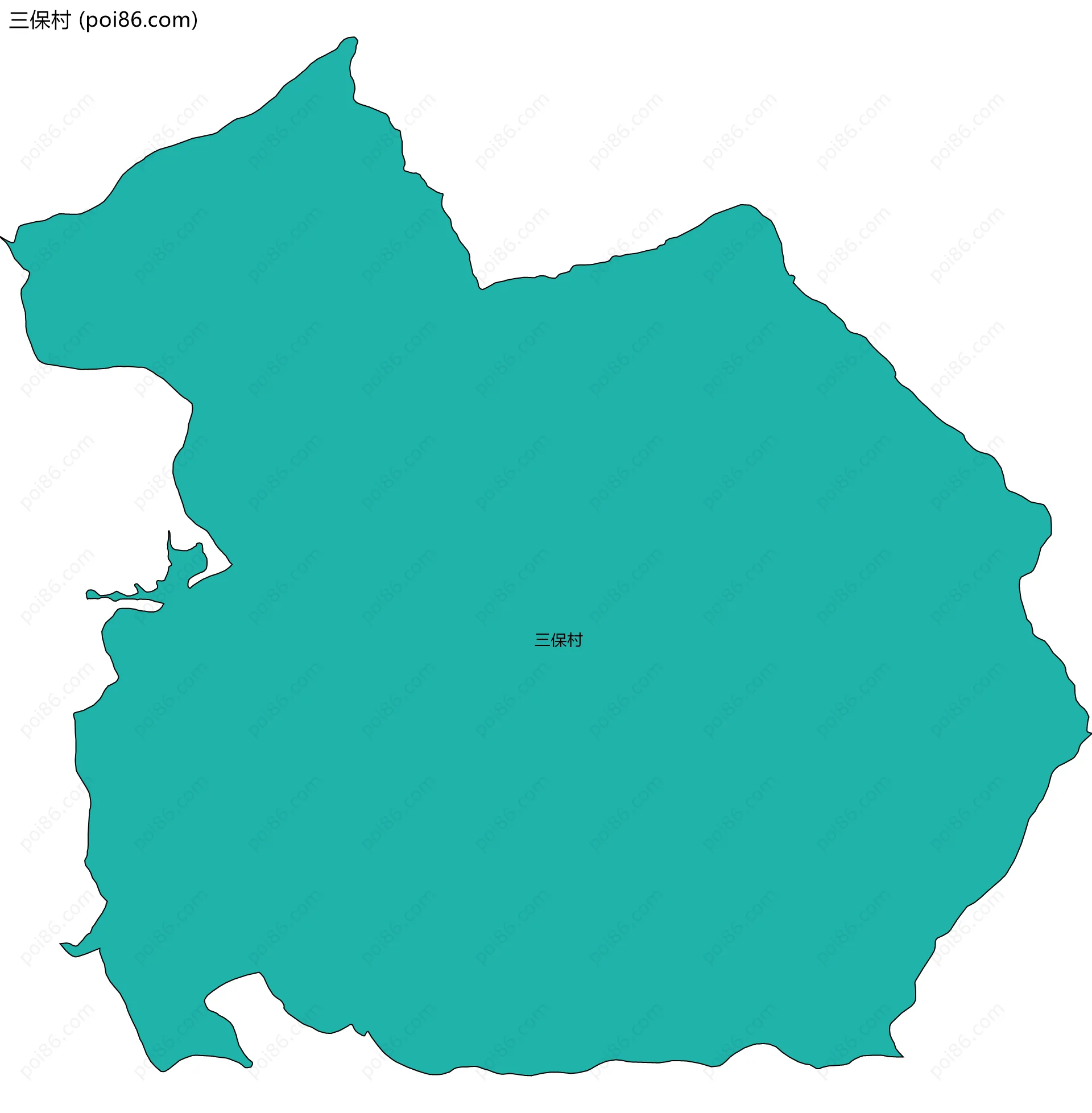 三保村边界地图