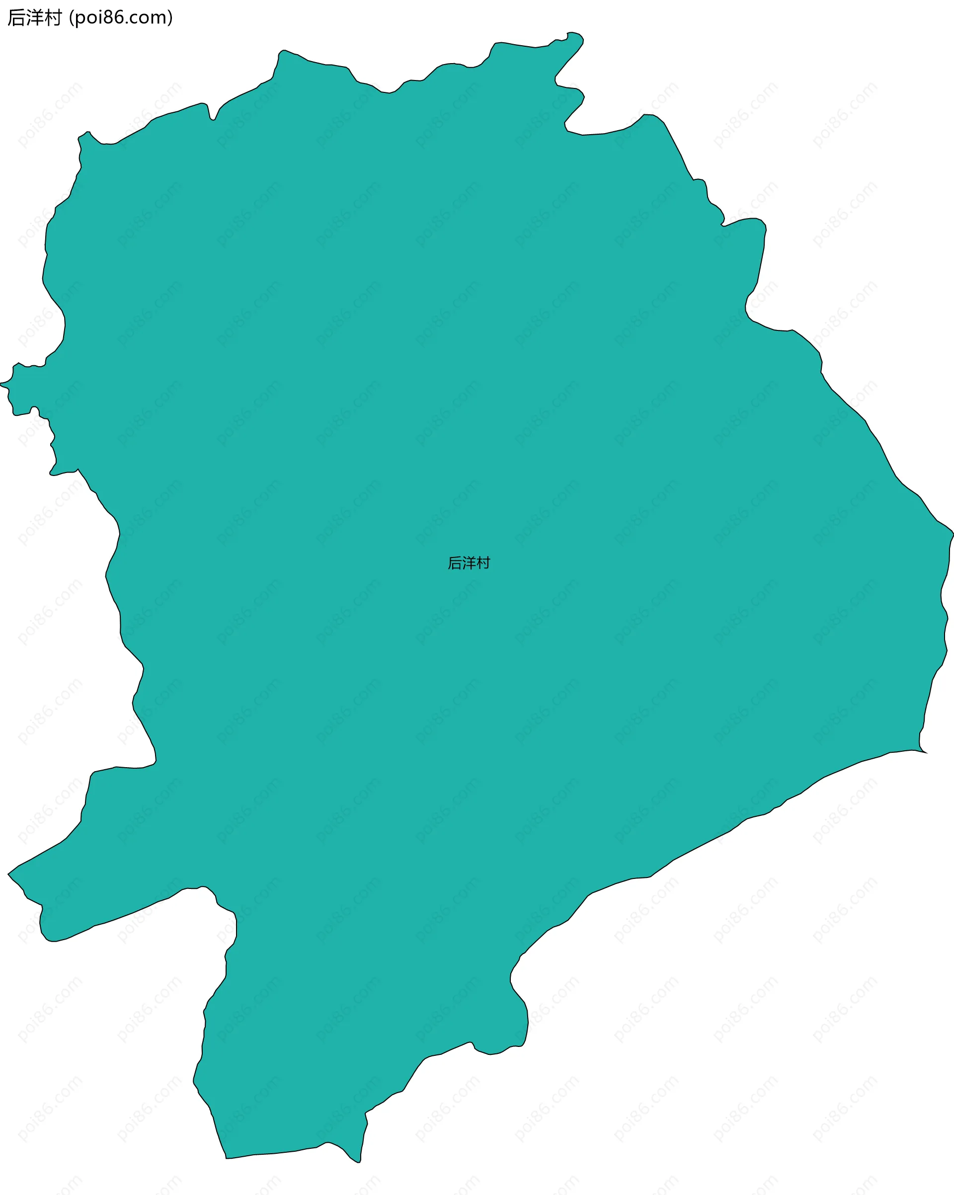 后洋村边界地图