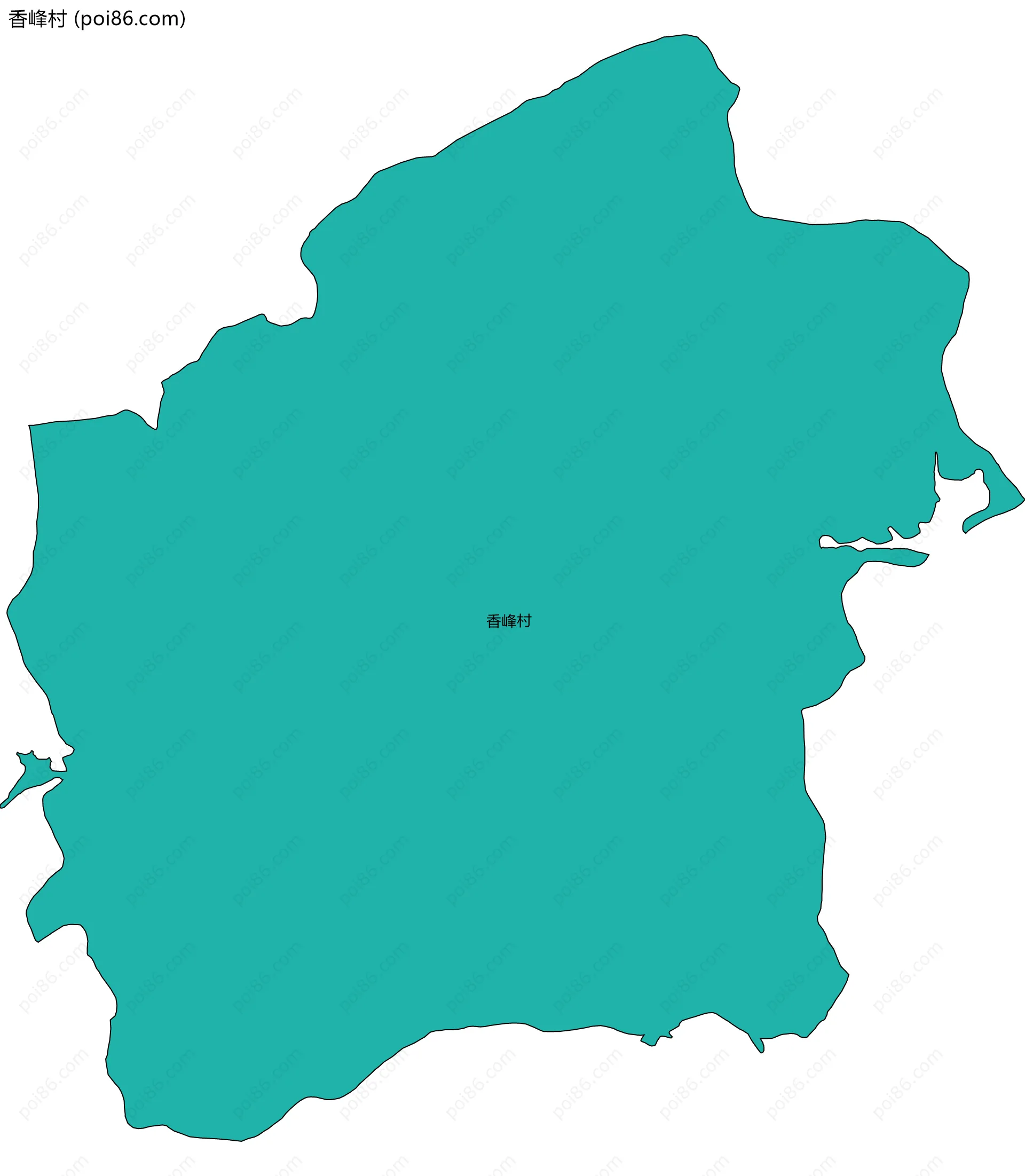 香峰村边界地图