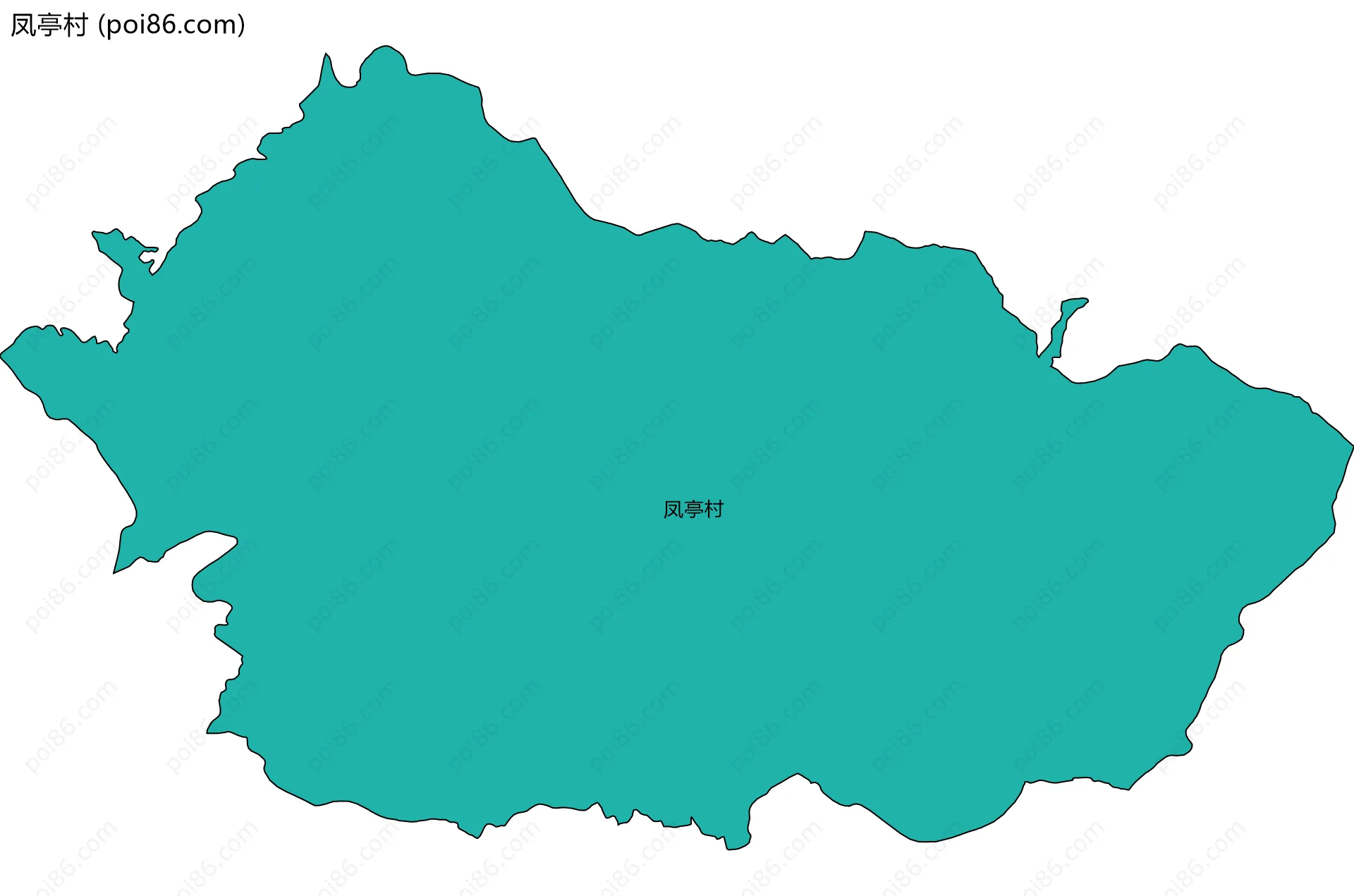 凤亭村边界地图