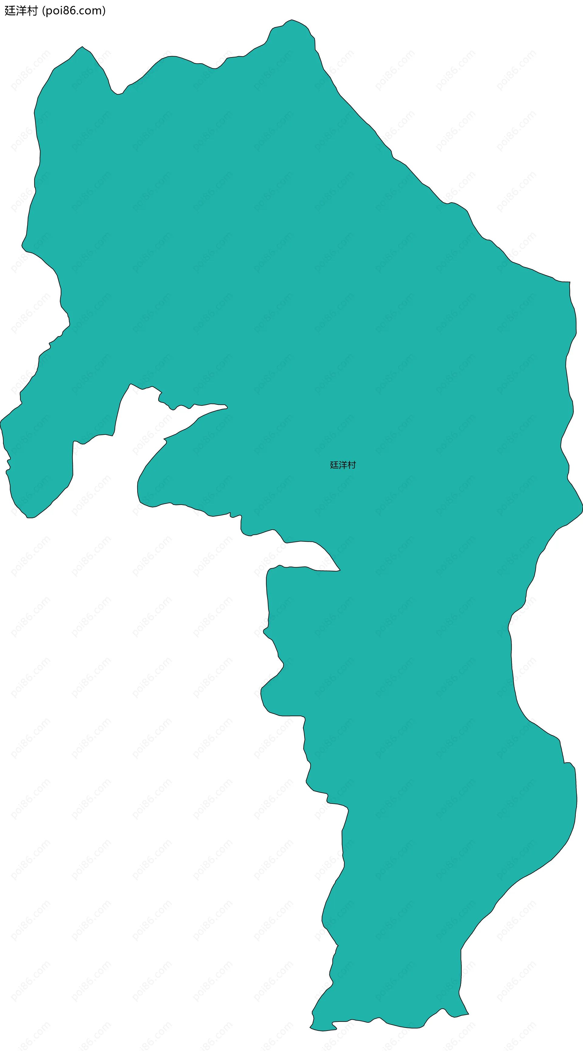 廷洋村边界地图