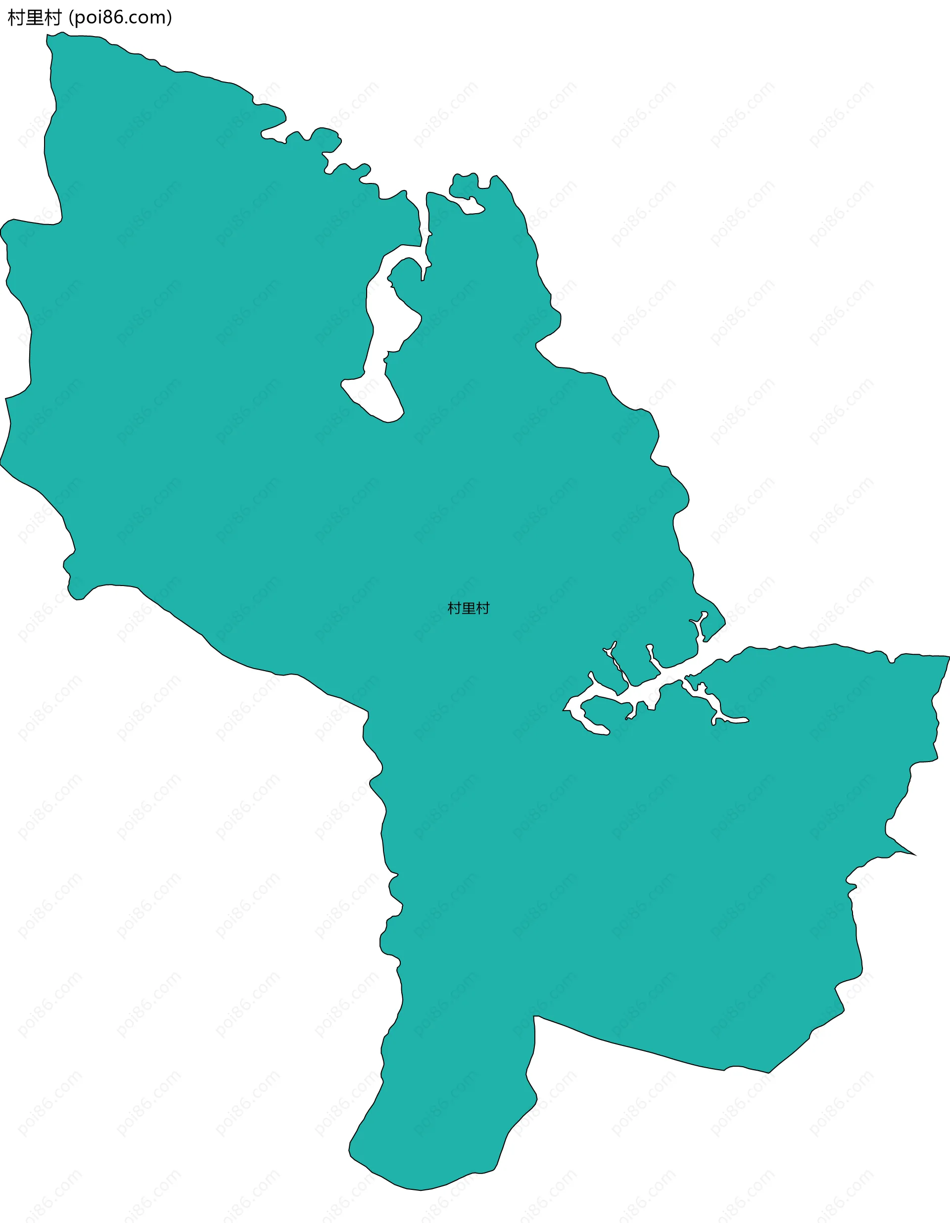 村里村边界地图