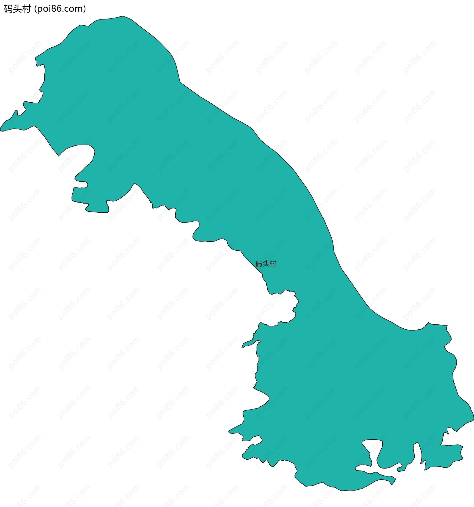 码头村边界地图