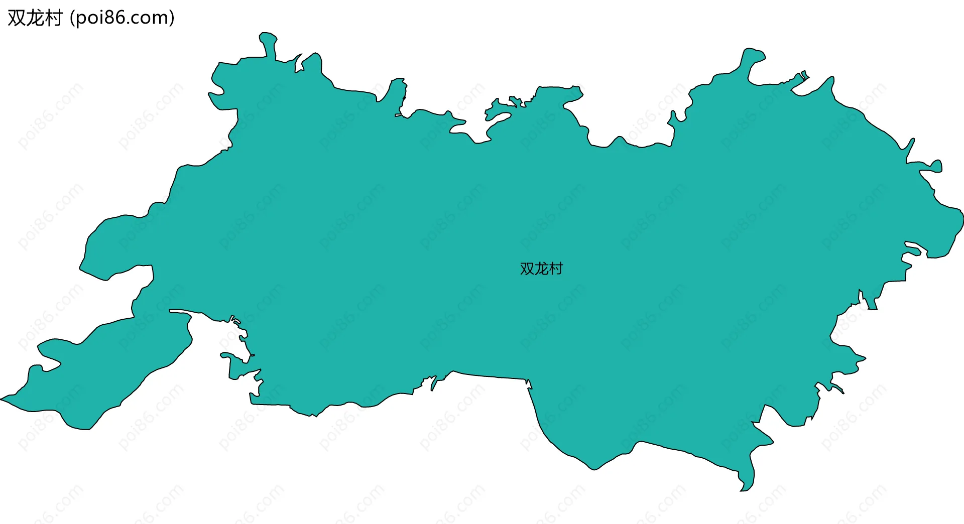 双龙村边界地图