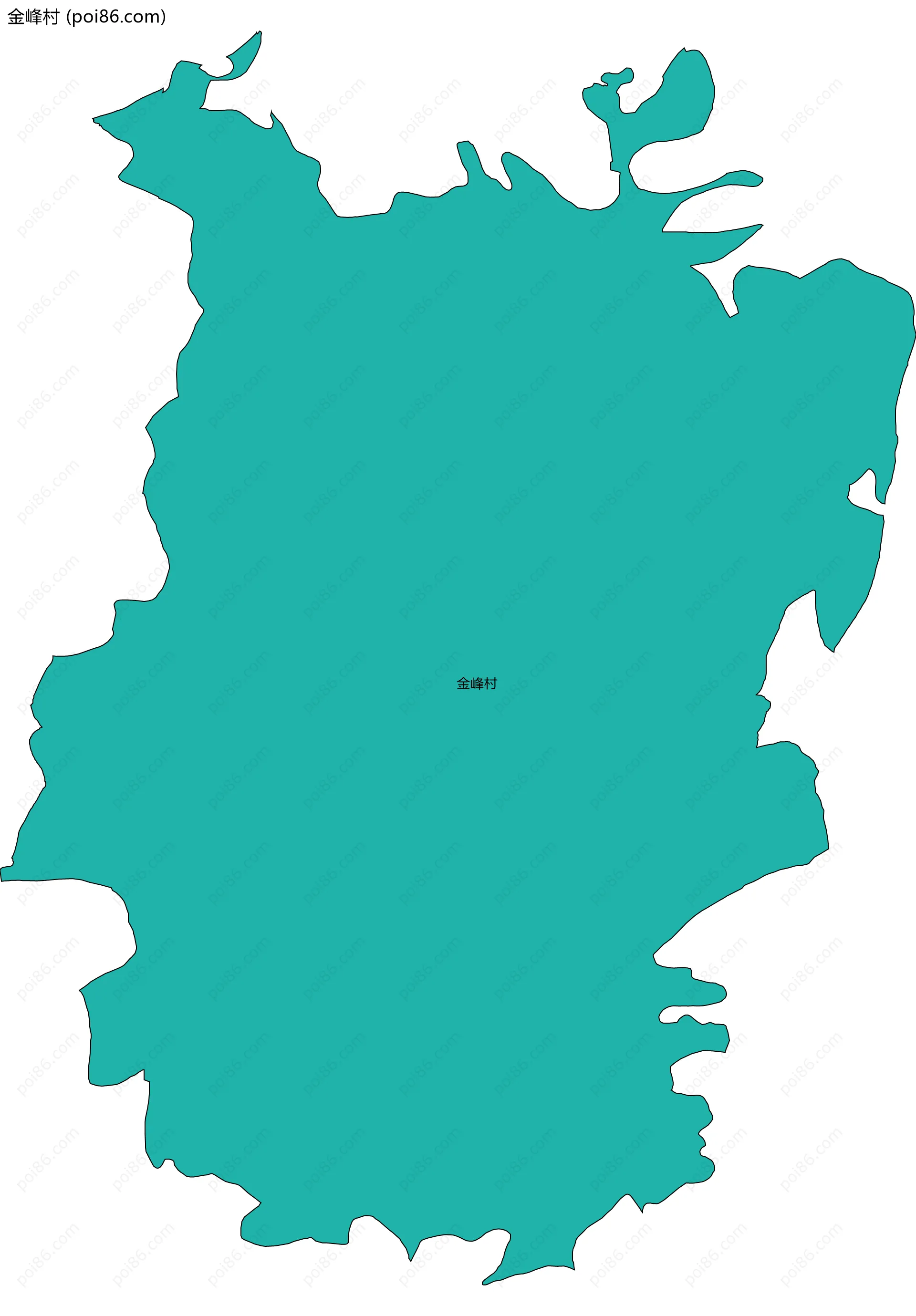 金峰村边界地图