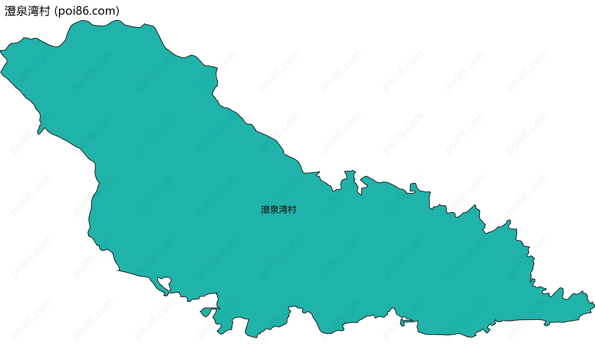 澄泉湾村边界地图